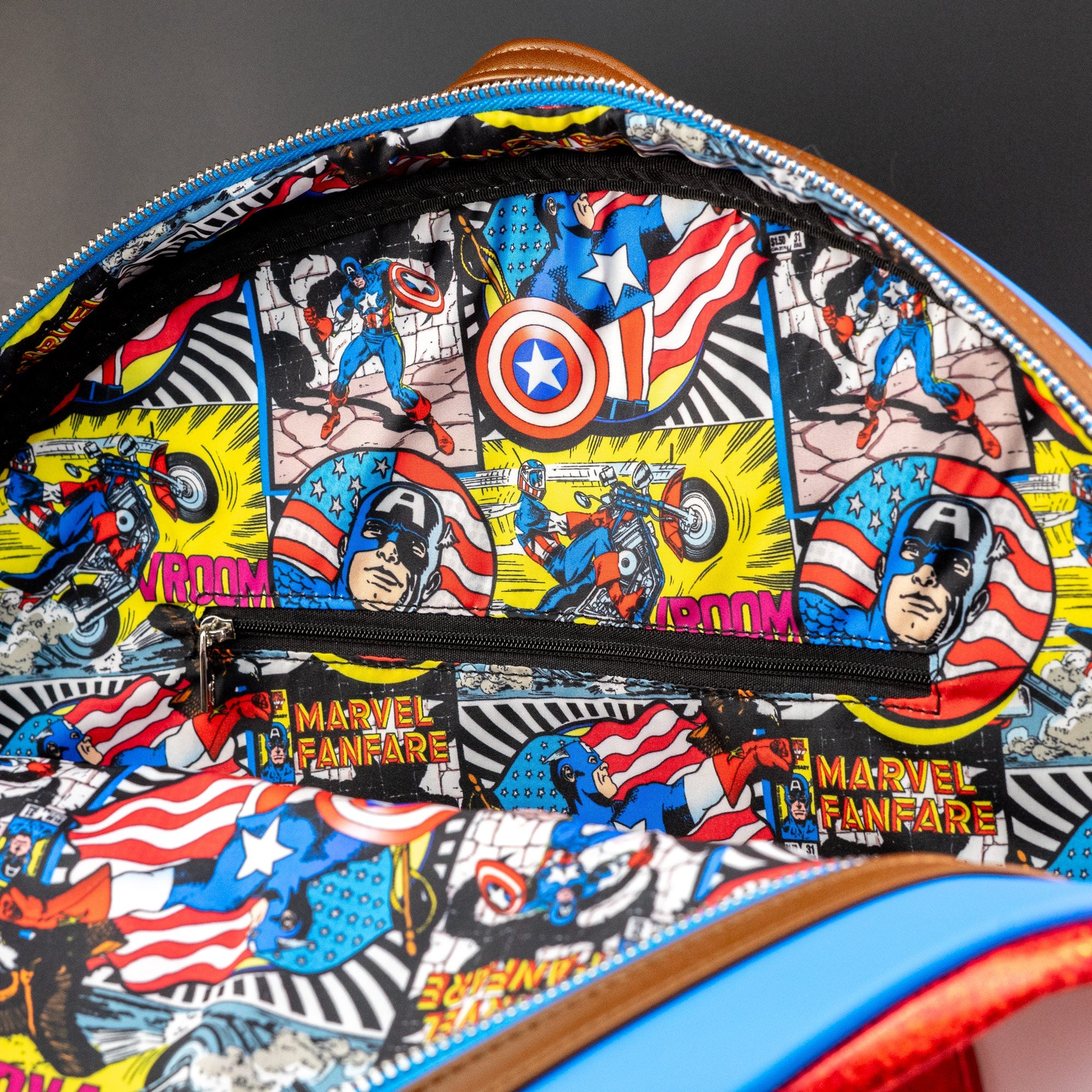 Loungefly x Marvel Captain America Shield XL Mini Backpack - Image 6