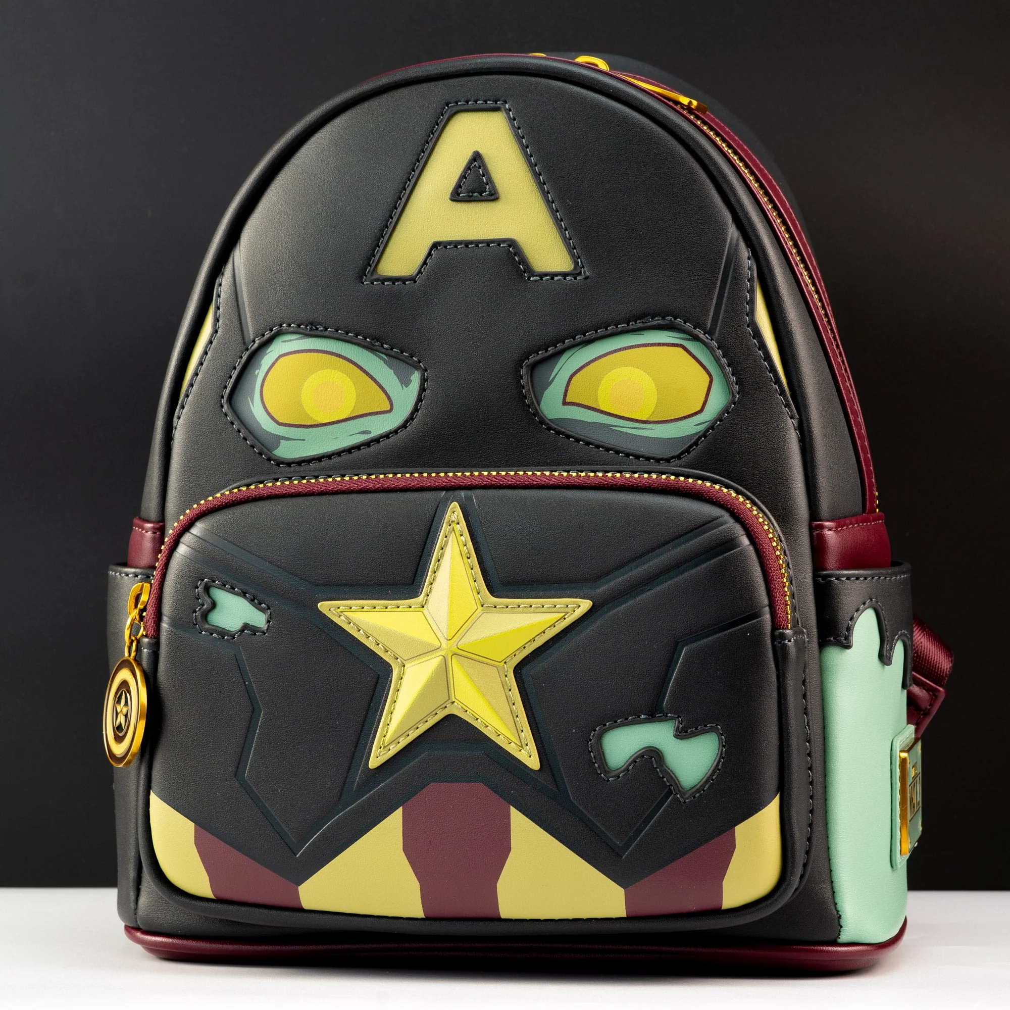 Loungefly x Marvel 'What If?' Captain America Zombie Cosplay Mini Backpack - Image 2