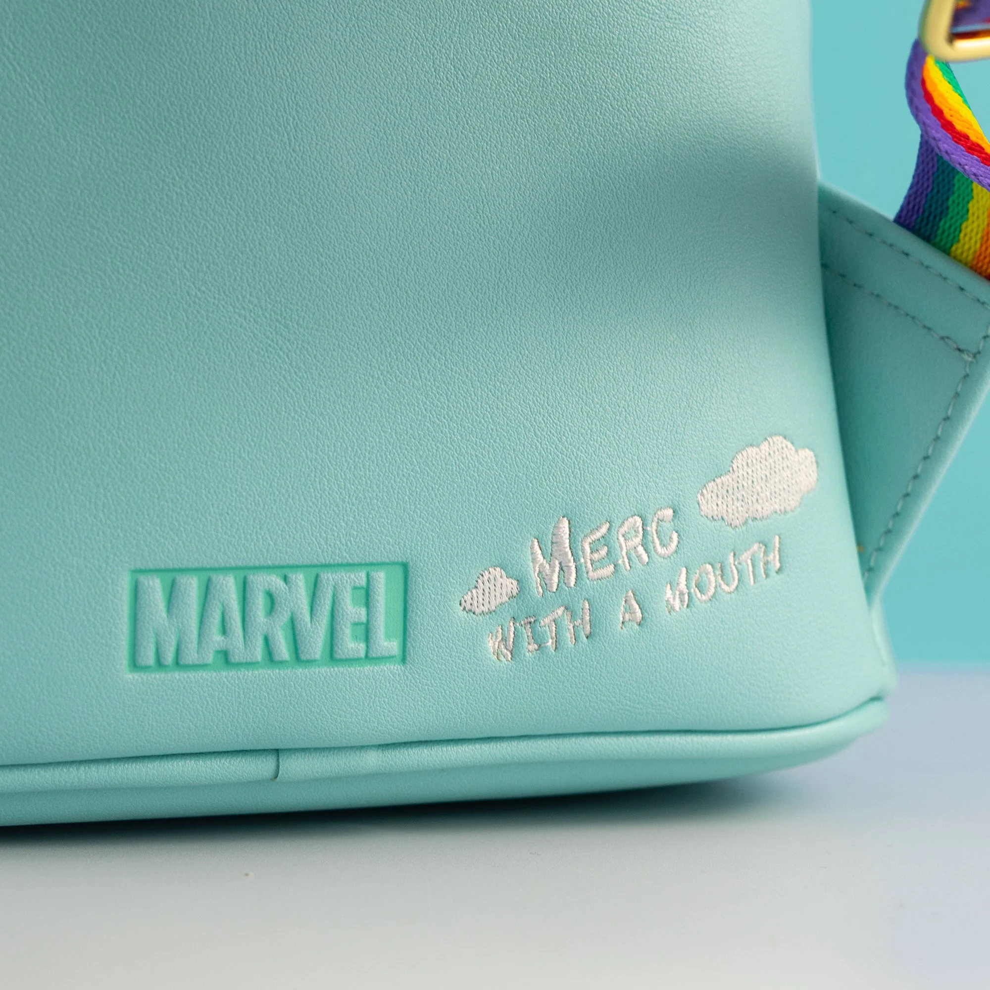 Loungefly x Marvel Deadpool 30th Anniversary Unicorn Rainbow Mini Backpack - Image 6