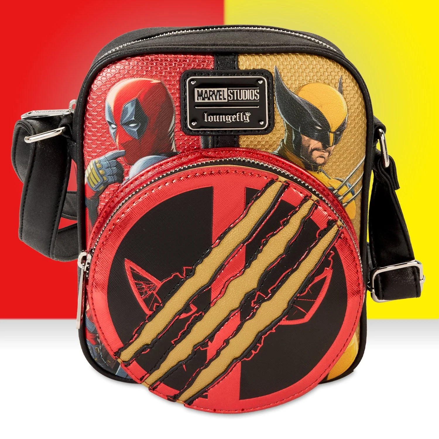 Loungefly x Marvel Deadpool & Wolverine Crossbody Bag