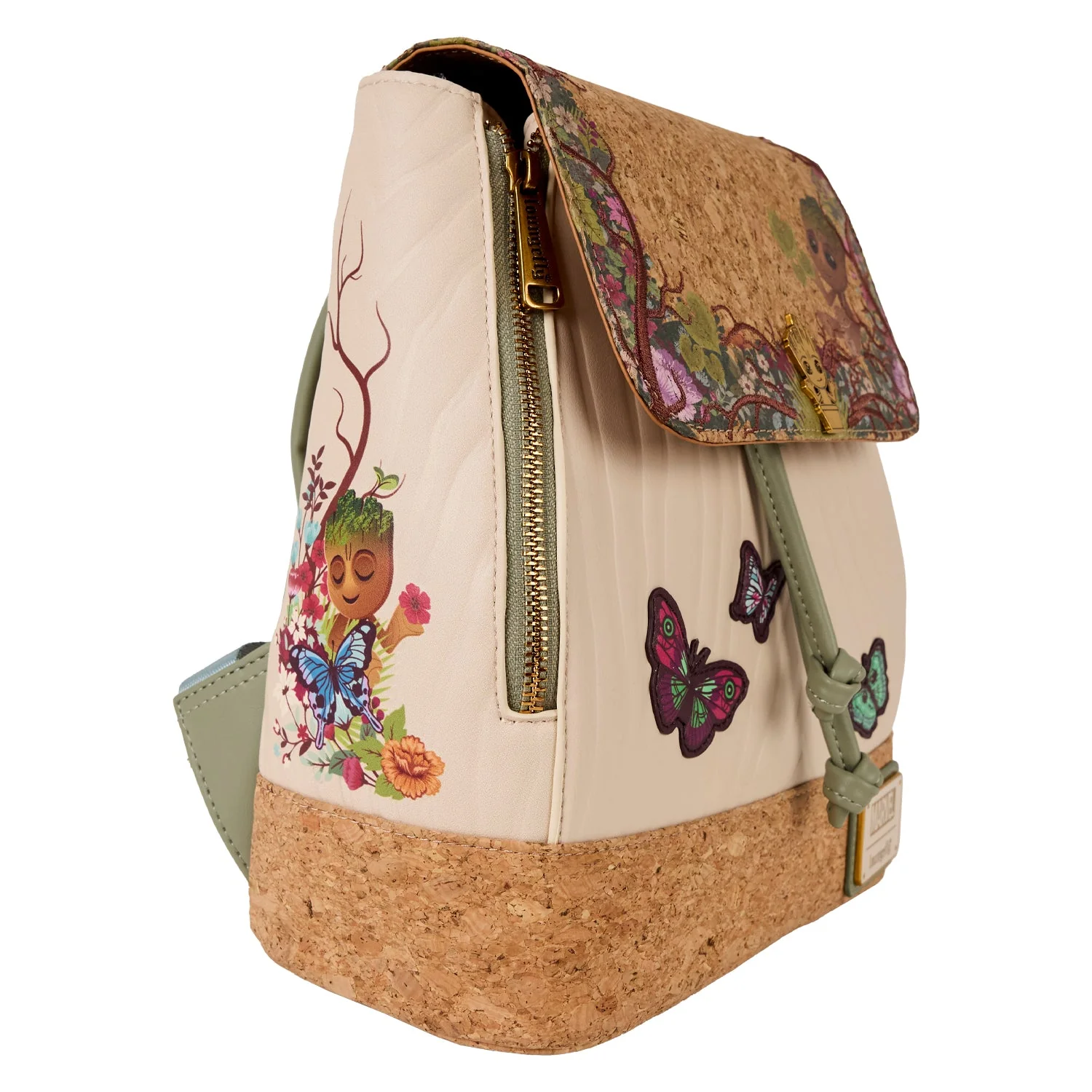 Loungefly x Marvel Guardians of the Galaxy Groot Floral Mini Backpack - Image 3