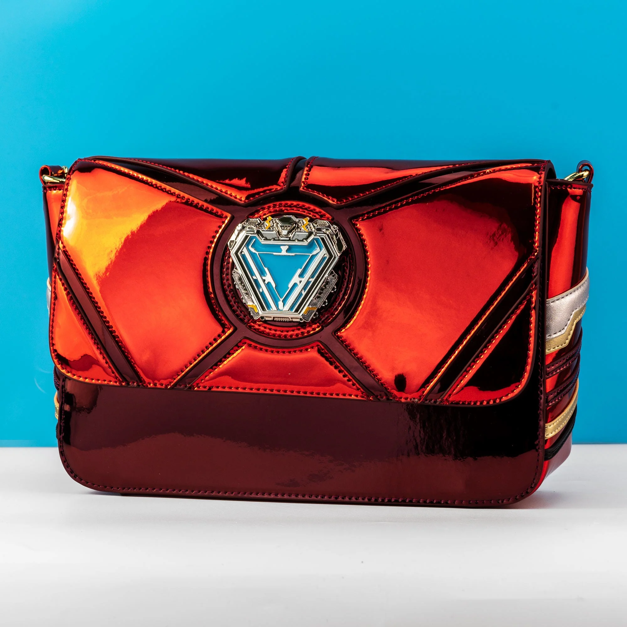 Loungefly x Marvel Iron Man 15th Anniversary Cosplay Crossbody Bag