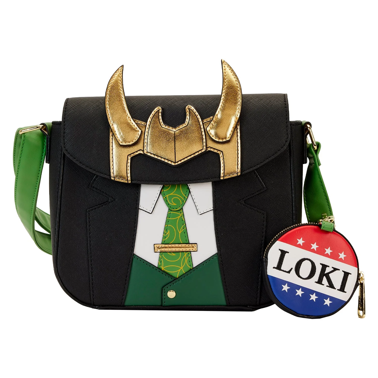 Loungefly x Marvel Loki For President Cosplay Crossbody Bag - Image 3