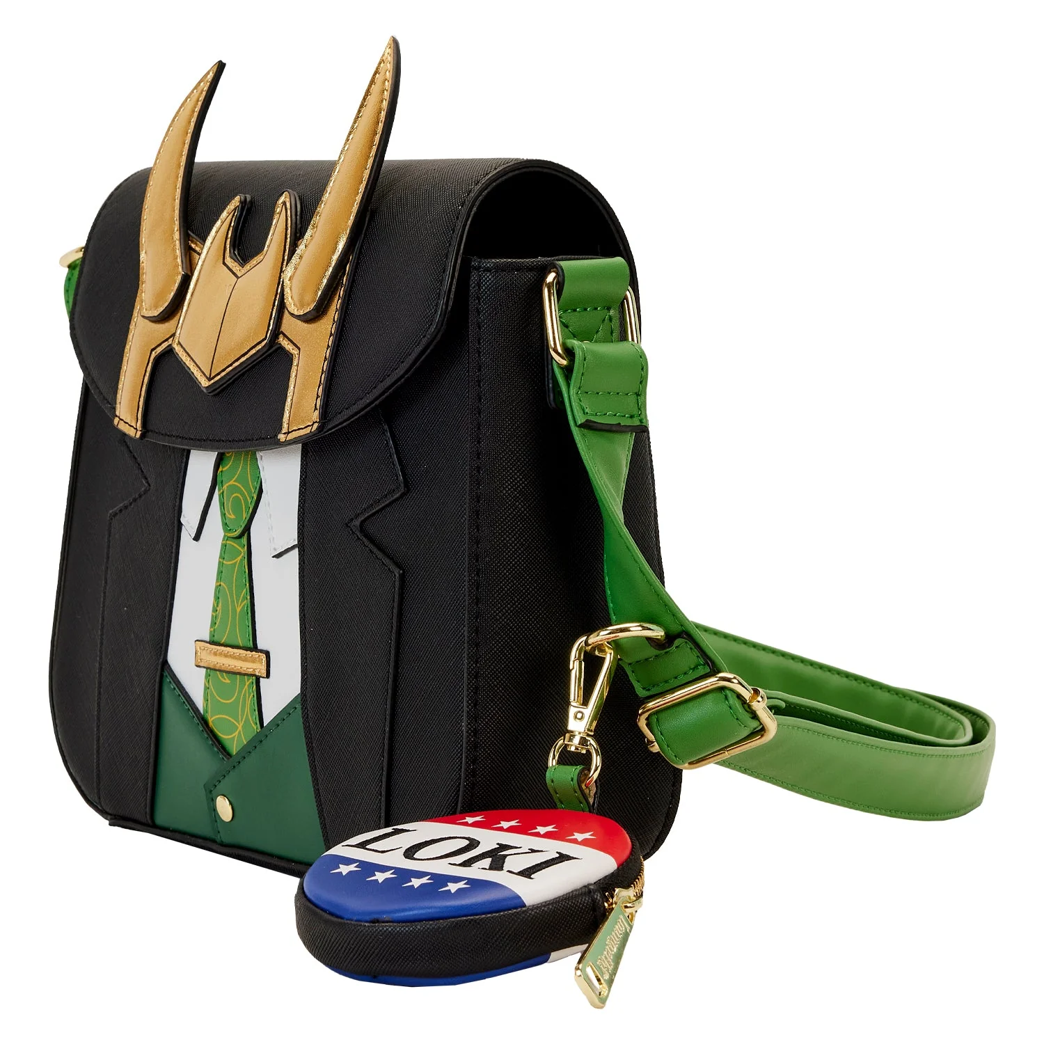 Loungefly x Marvel Loki For President Cosplay Crossbody Bag - Image 4