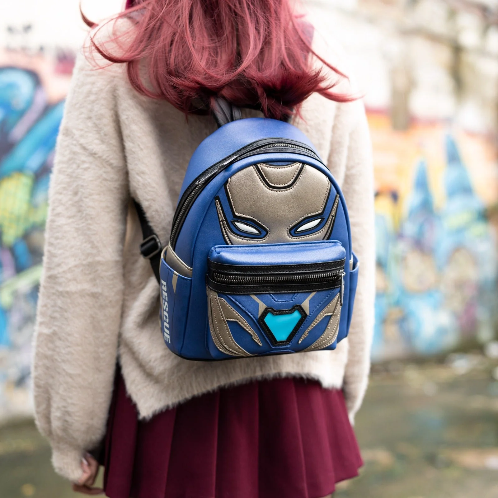 Loungefly x Marvel Rescue Light Up Cosplay Mini Backpack - Image 2