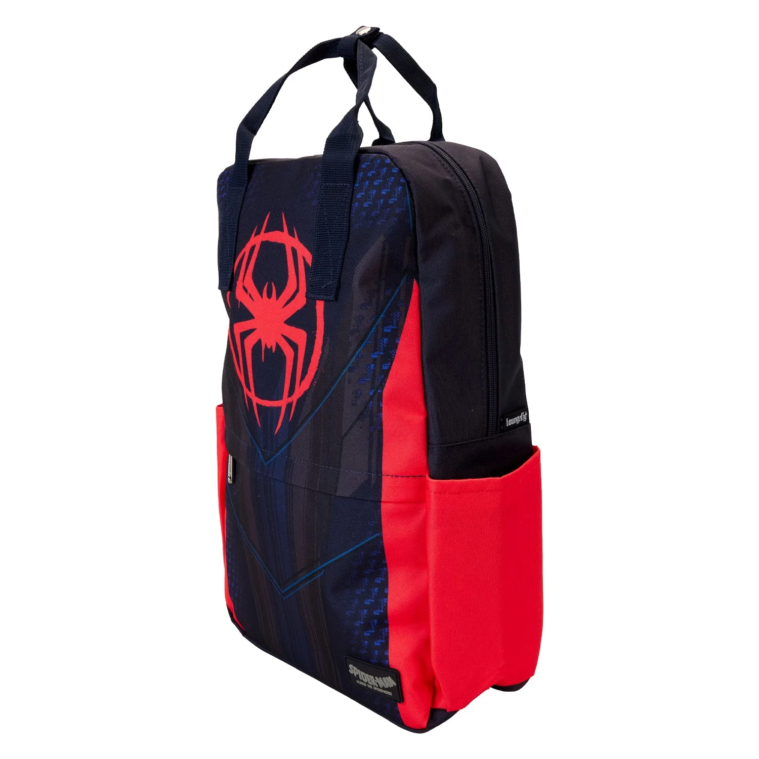 Loungefly x Marvel Spider-Verse Miles Morales Suit Full Size Nylon Backpack - Image 2