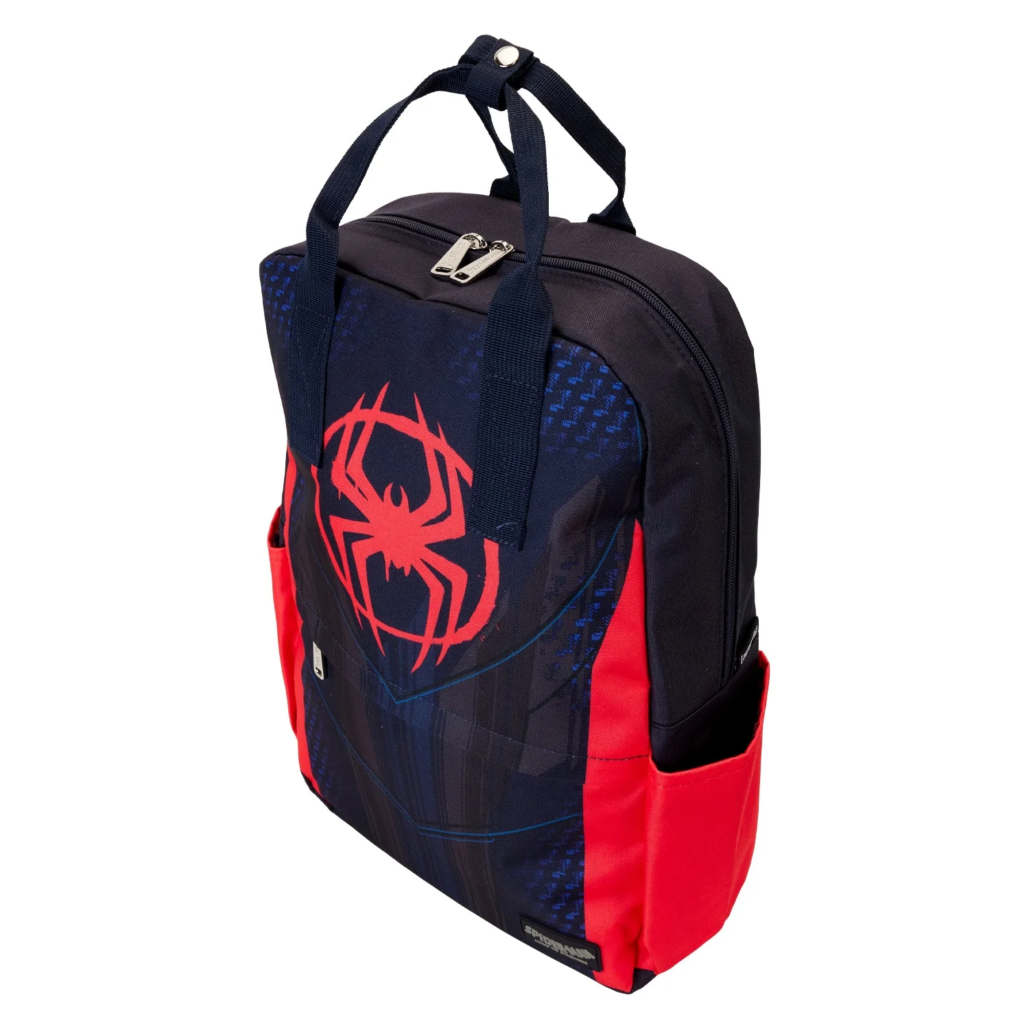 Loungefly x Marvel Spider-Verse Miles Morales Suit Full Size Nylon Backpack - Image 3