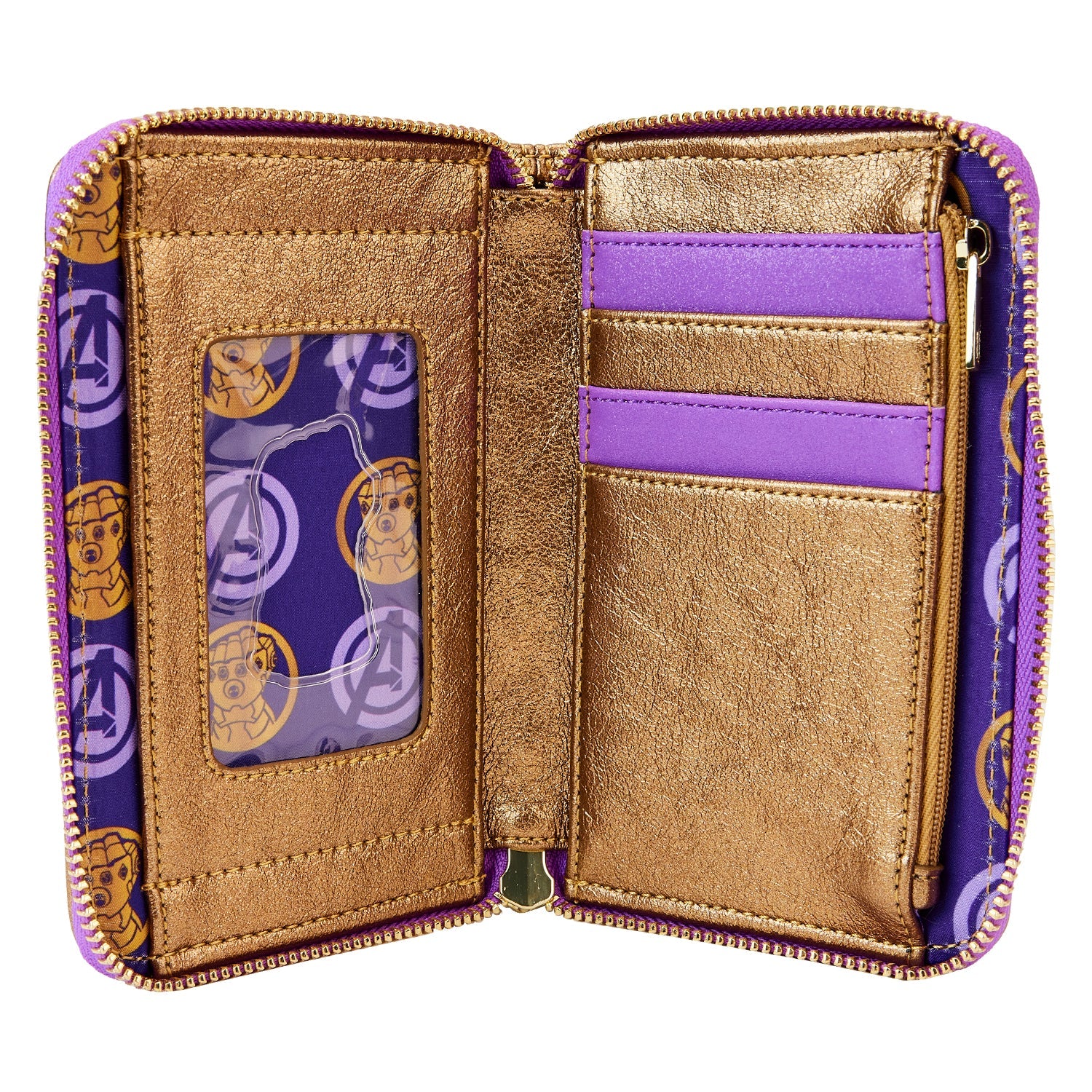 Loungefly x Marvel Thanos Infinity Gauntlet Shine Cosplay Wallet - Image 4