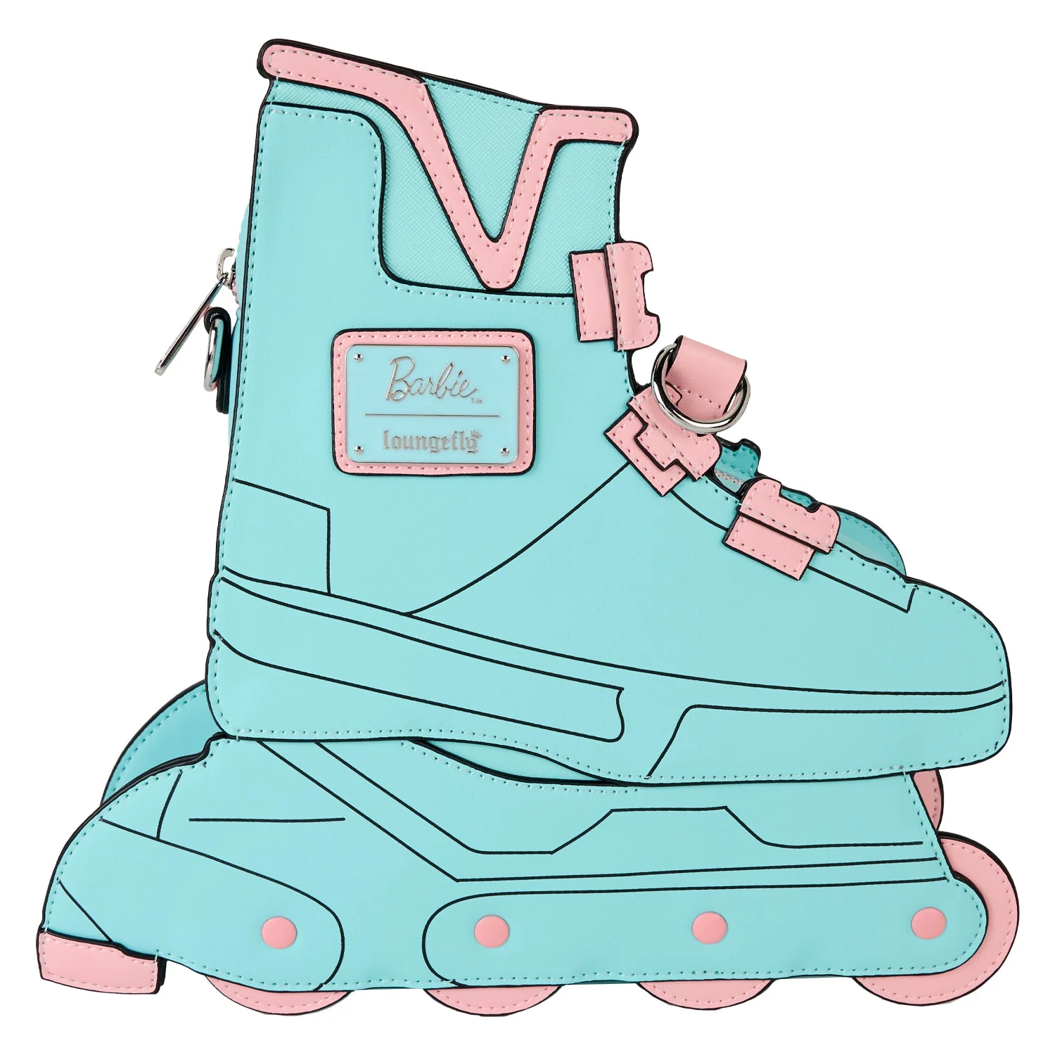 Loungefly x Mattel Classic Barbie Figural Skate Crossbody Bag - Image 4