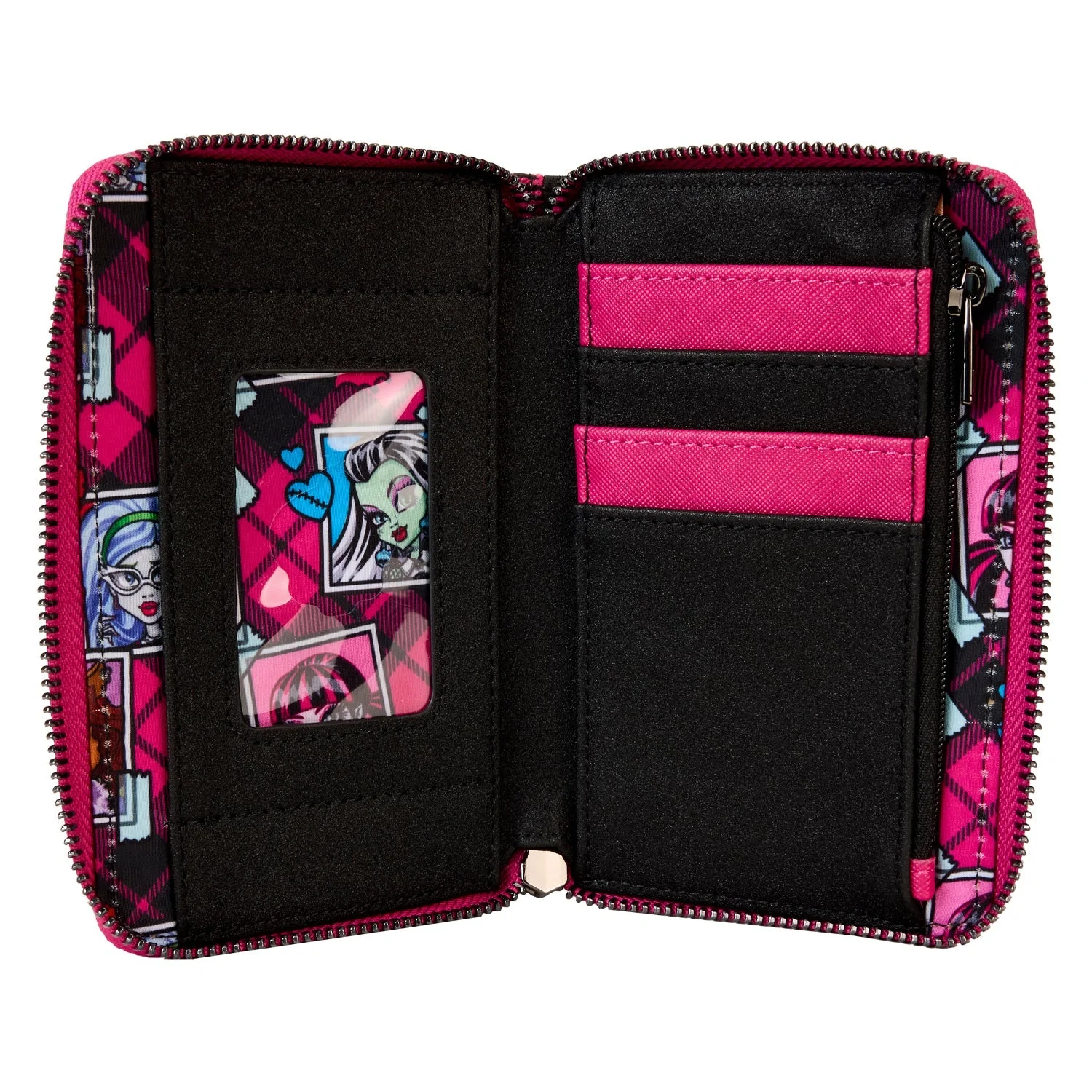 Loungefly x Mattel Monster High Crest Zip Around Wallet - Image 4