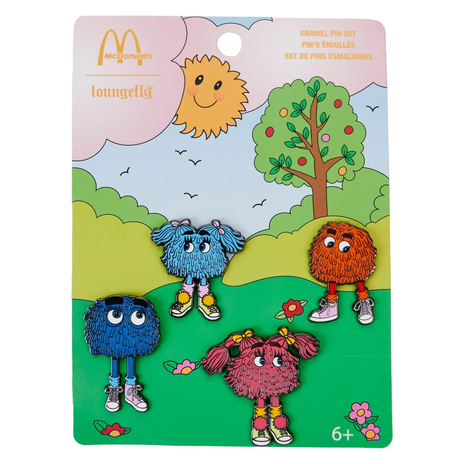 Loungefly x McDonalds Fry Gang 4 Piece Pin Set - Image 3