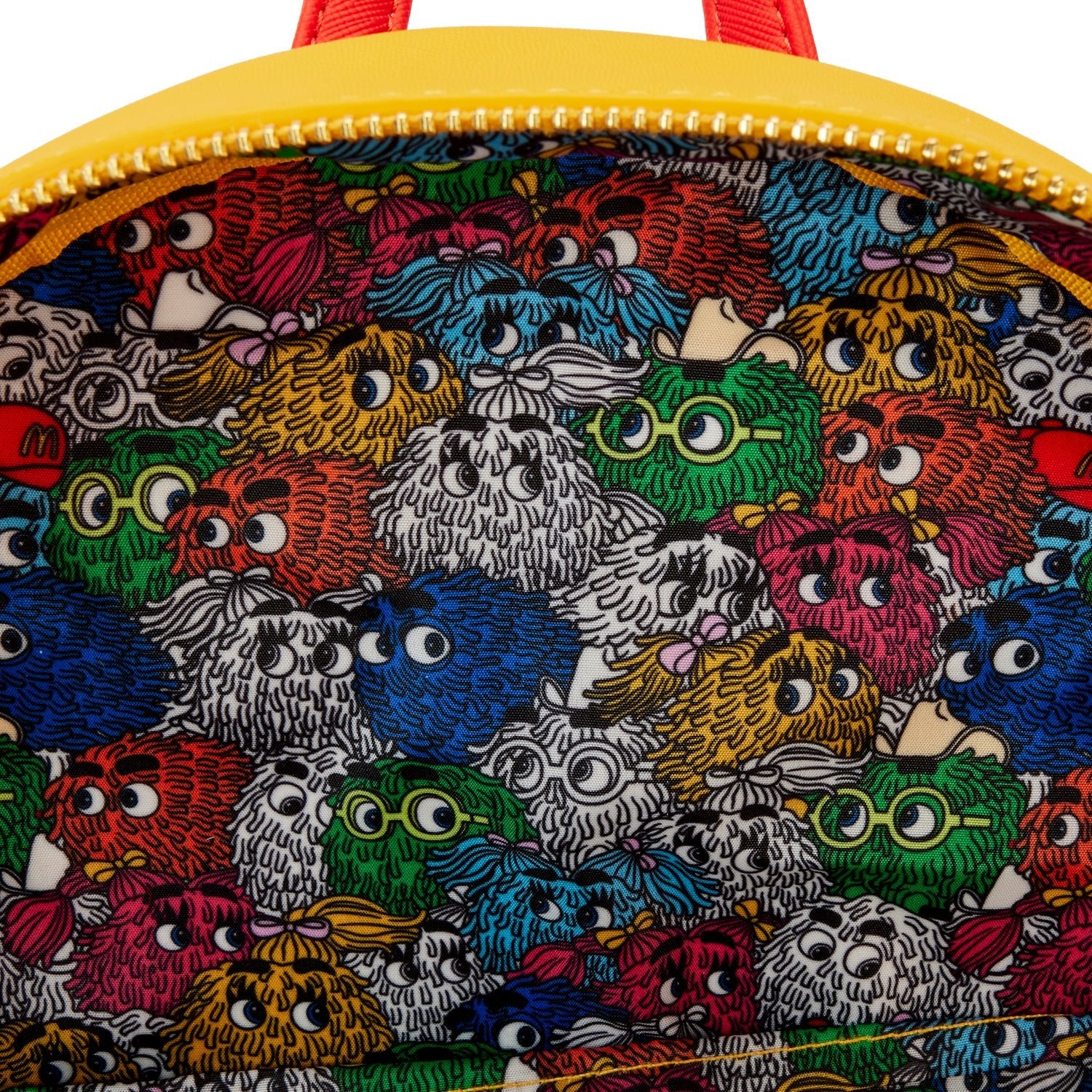 Loungefly x McDonalds Fry Guys Triple Pocket Mini Backpack - Image 6