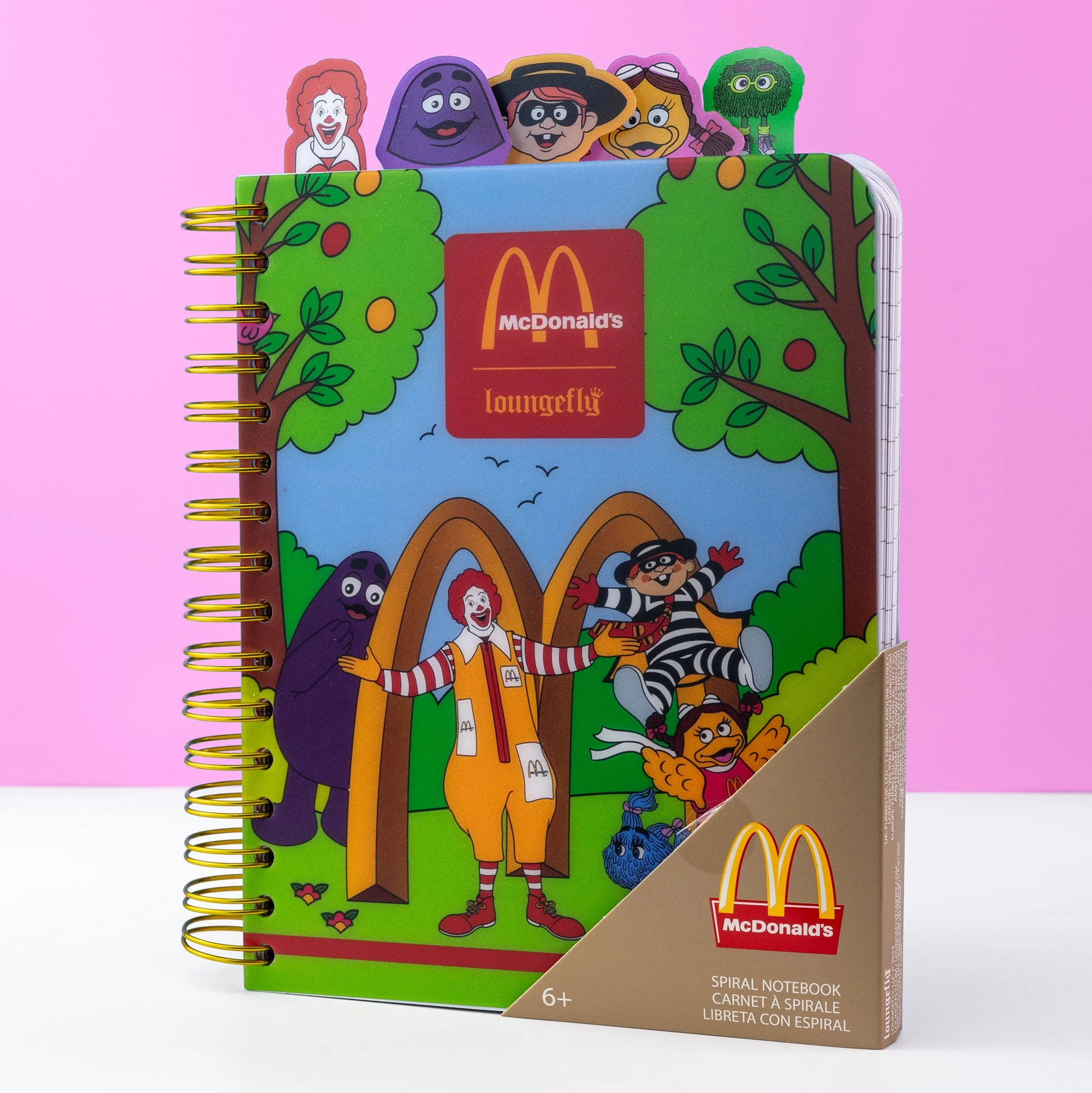 Loungefly x McDonalds Gang Tab Spiral Notebook Journal