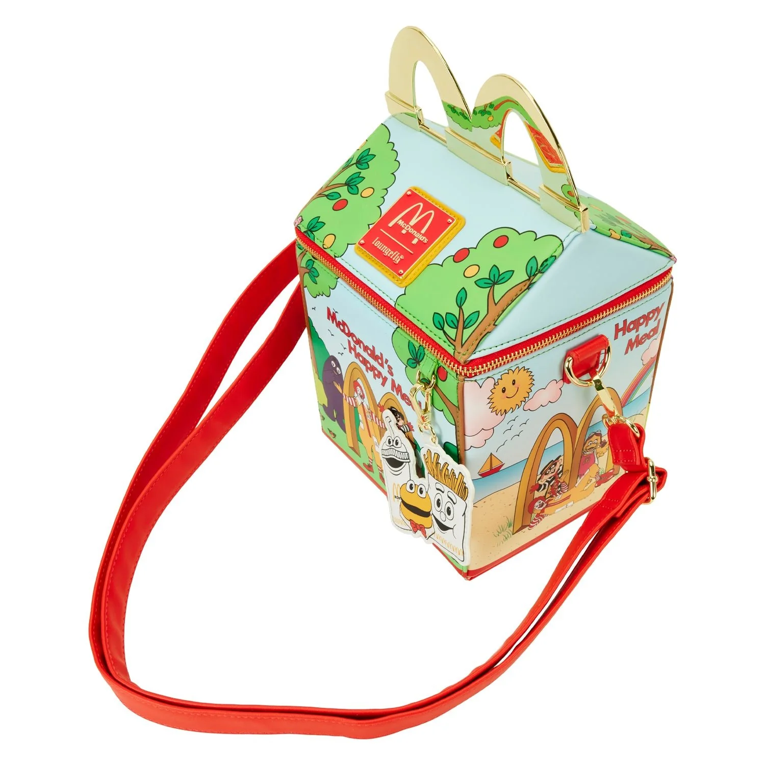 Loungefly x McDonalds Vintage Happy Meal Crossbody Bag - Image 5