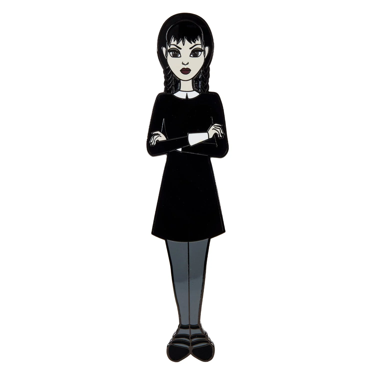 Loungefly x MGM Wednesday Addams Paper Doll Pin - Image 2