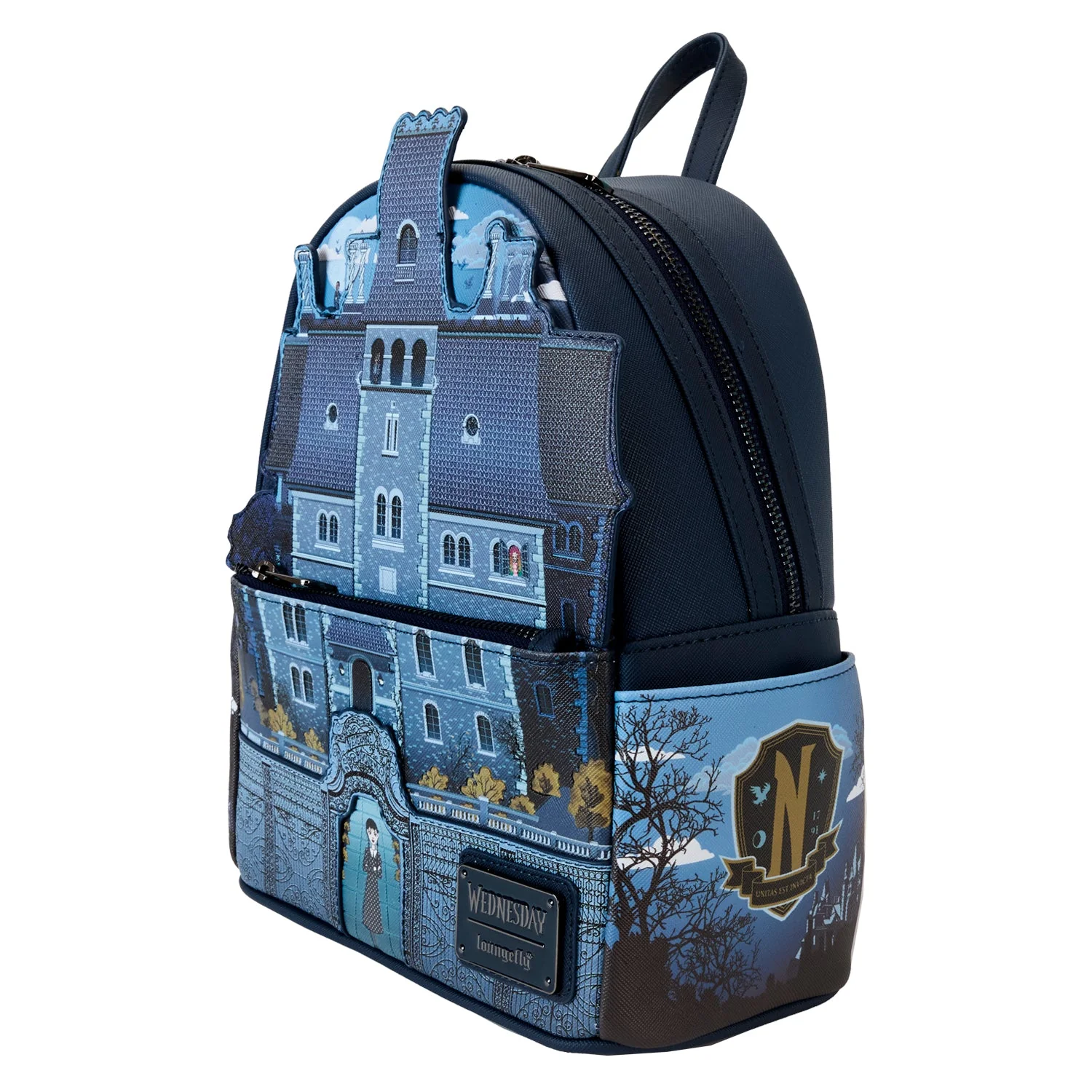 Loungefly x Wednesday Nevermore Academy Mini Backpack - Image 3