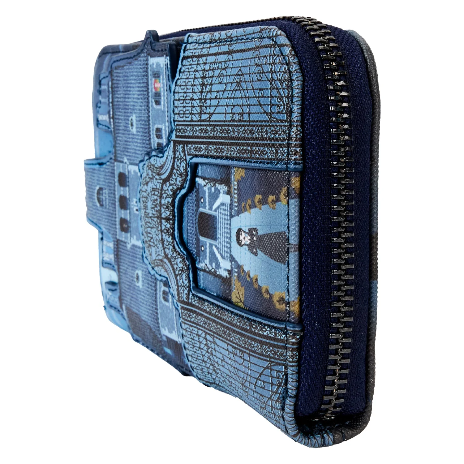 Loungefly x MGM Wednesday Nevermore Castle Zip Around Wallet - Image 2