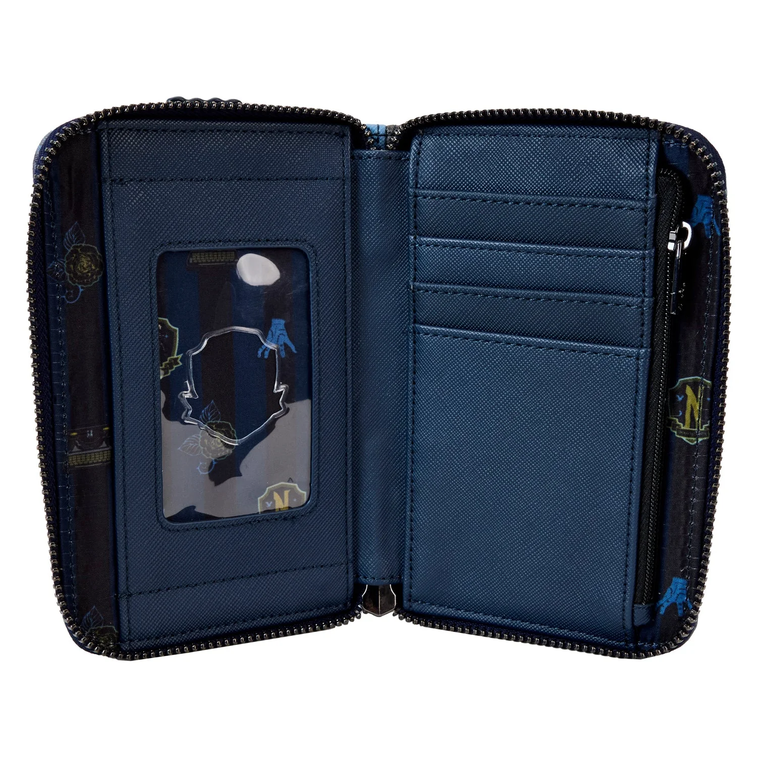 Loungefly x MGM Wednesday Nevermore Castle Zip Around Wallet - Image 4