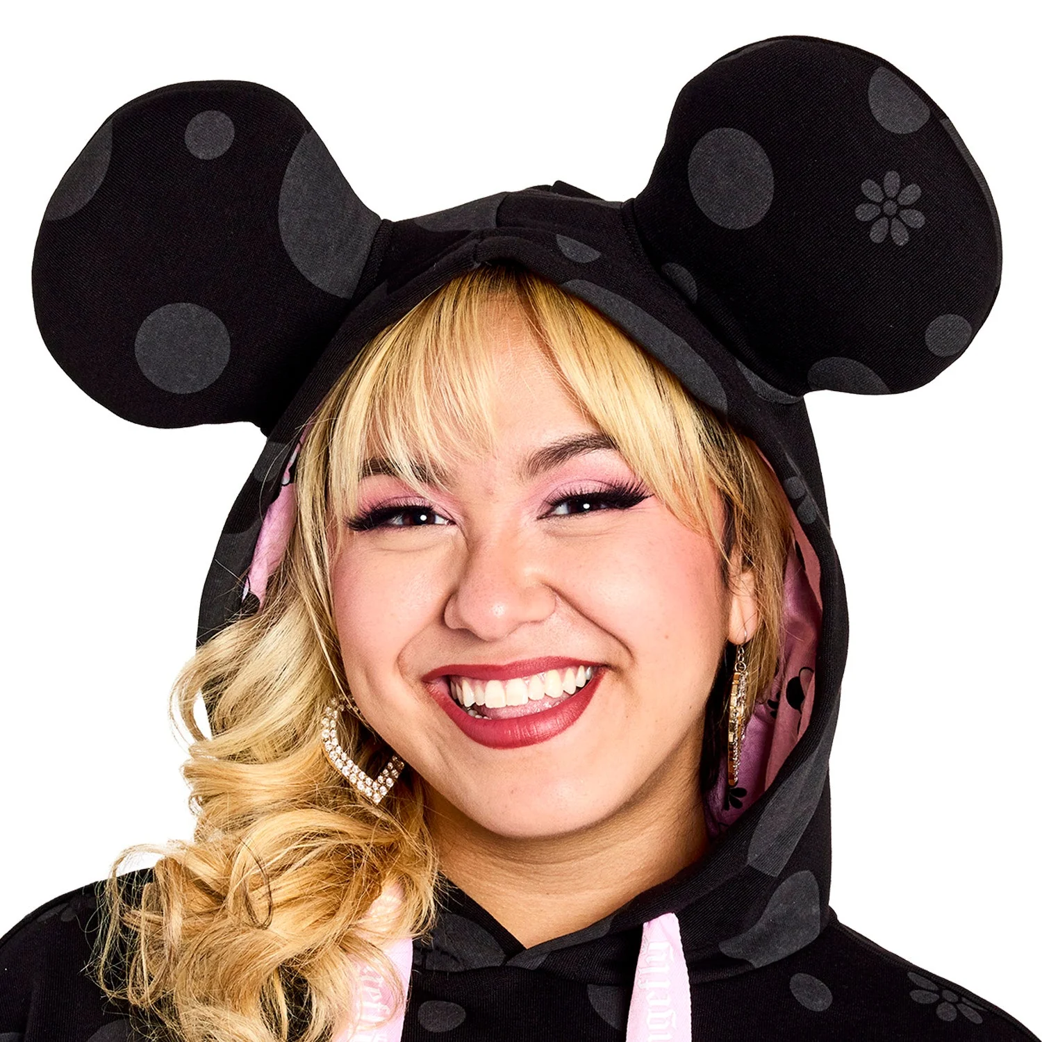 Loungefly x Minnie Rocks the Dots Florals Unisex Hoodie - Image 3