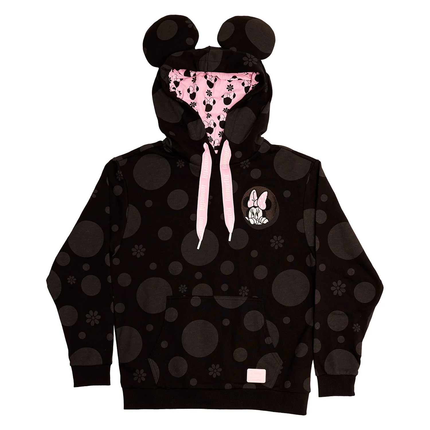 Loungefly x Minnie Rocks the Dots Florals Unisex Hoodie - Image 4