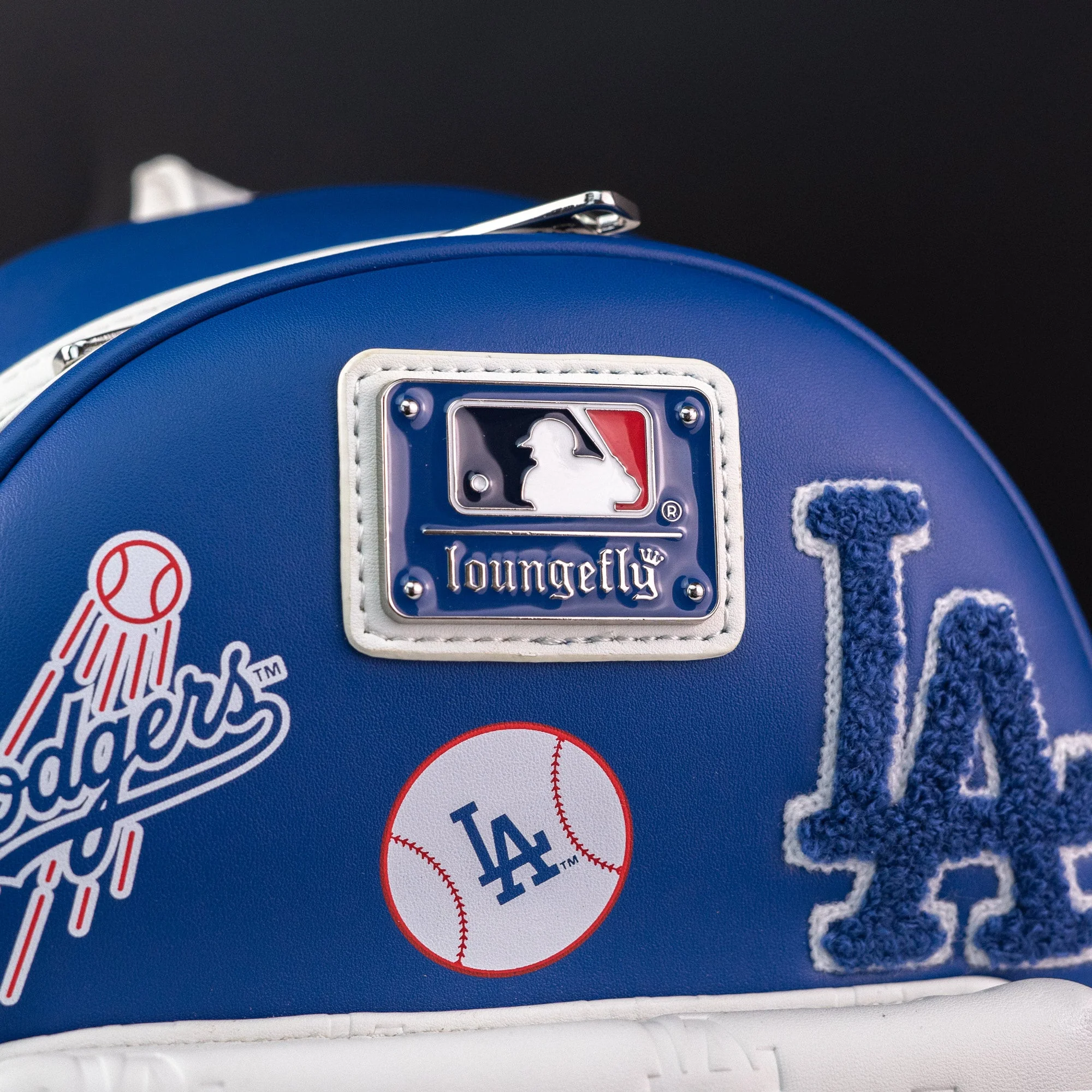Loungefly x MLB LA Dodgers Patches Mini Backpack - Image 2