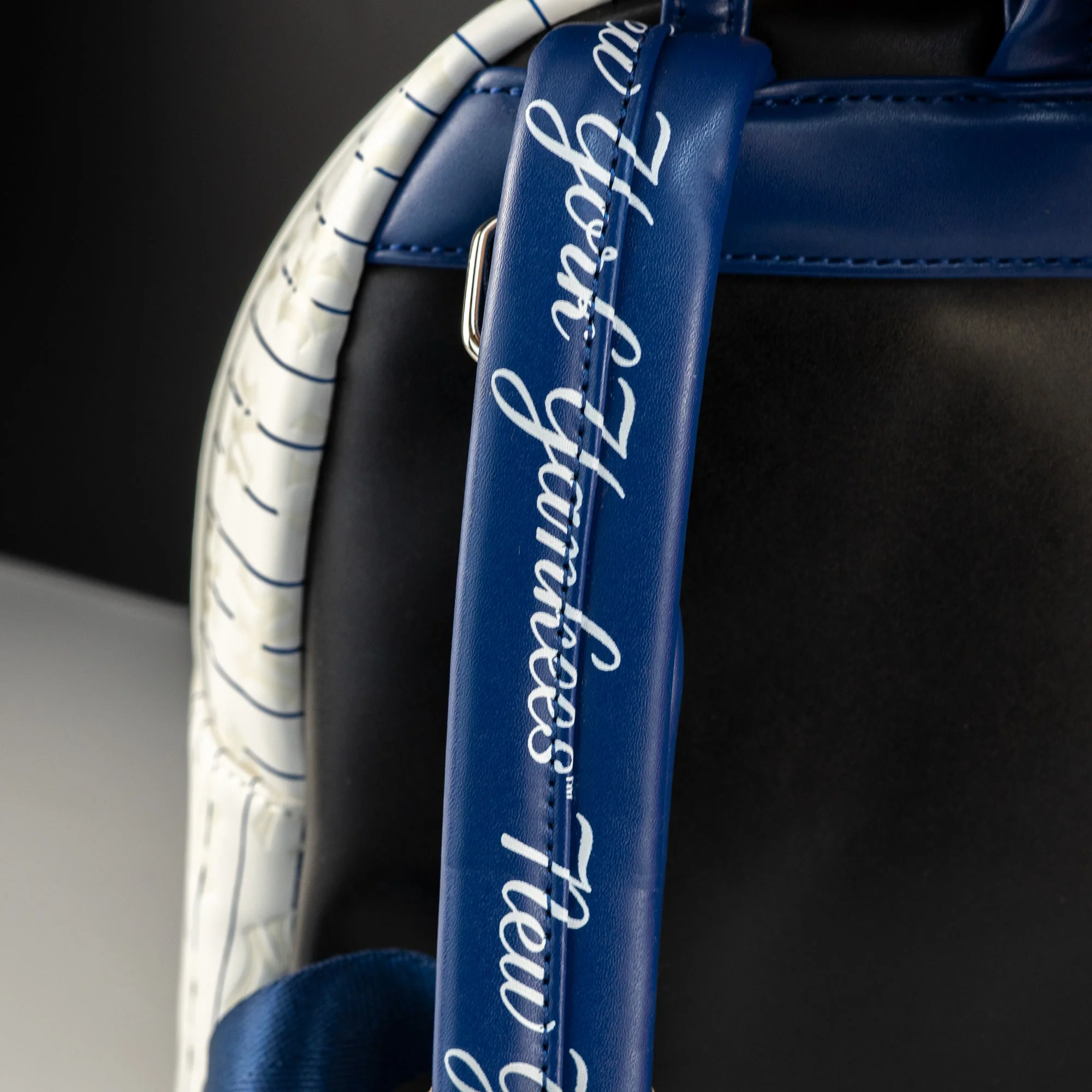 Loungefly x MLB New York Yankees Pinstripe Mini Backpack - Image 4