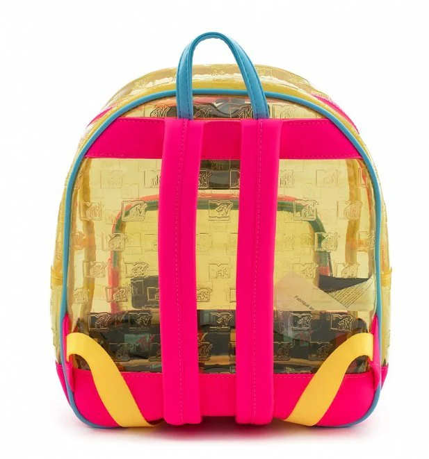 Loungefly x MTV Clear Neon Backpack - Image 3