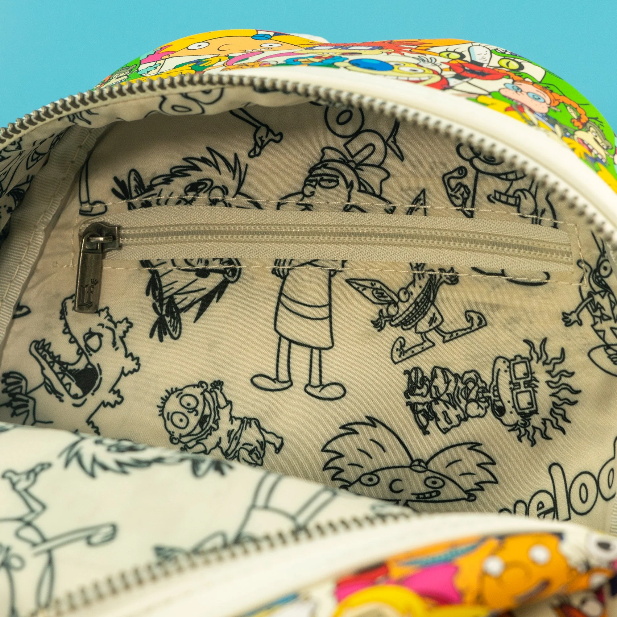 Loungefly x Nickelodeon Nick Rewind Gang All Over Print Mini Backpack - Image 5