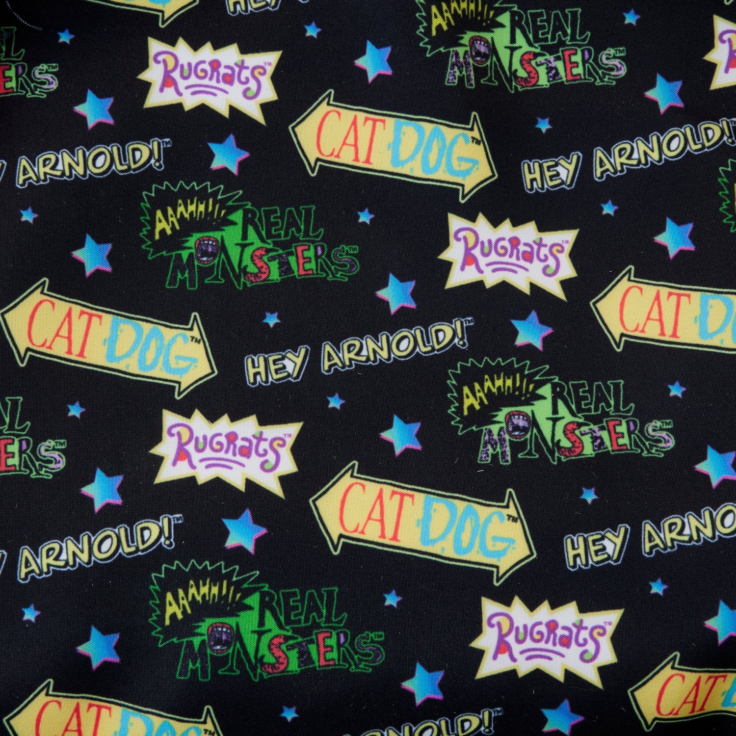 Loungefly x Nickelodeon Retro AOP Full Size Nylon Backpack - Image 5