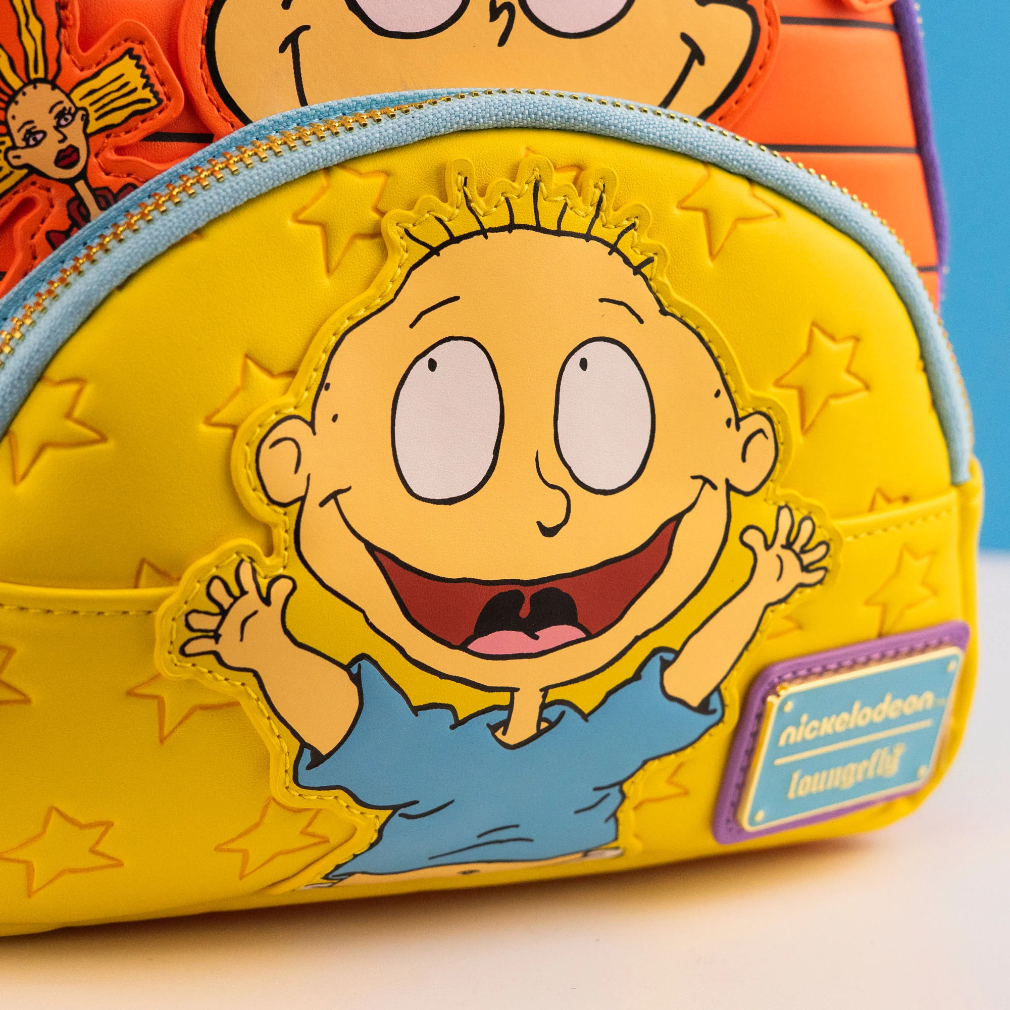 Loungefly x Nickelodeon Rugrats Tommy, Chucky & Angelica Triple Pocket Mini Backpack - Image 4