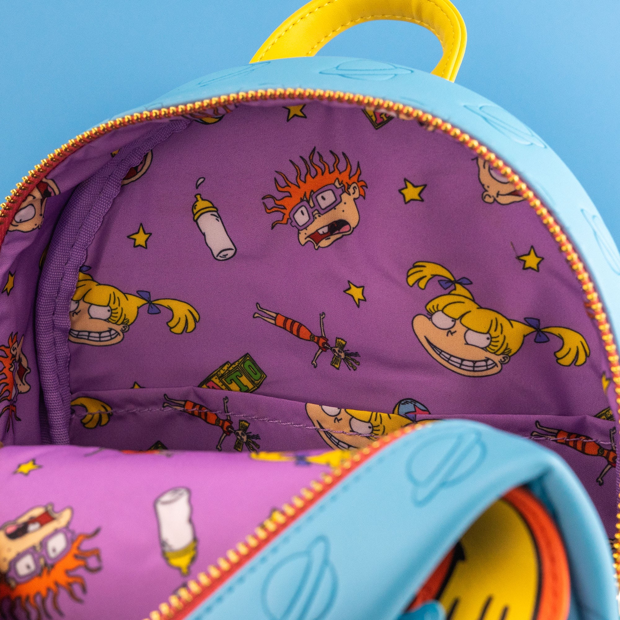 Loungefly x Nickelodeon Rugrats Tommy, Chucky & Angelica Triple Pocket Mini Backpack - Image 9