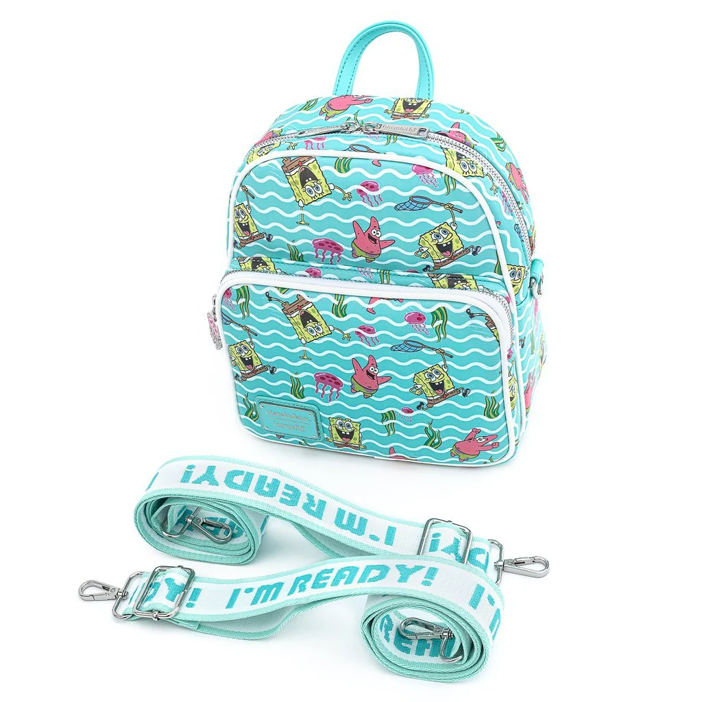 Loungefly X Nickelodeon Spongebob Jelly Fishing Convertible Mini Backpack - Image 6