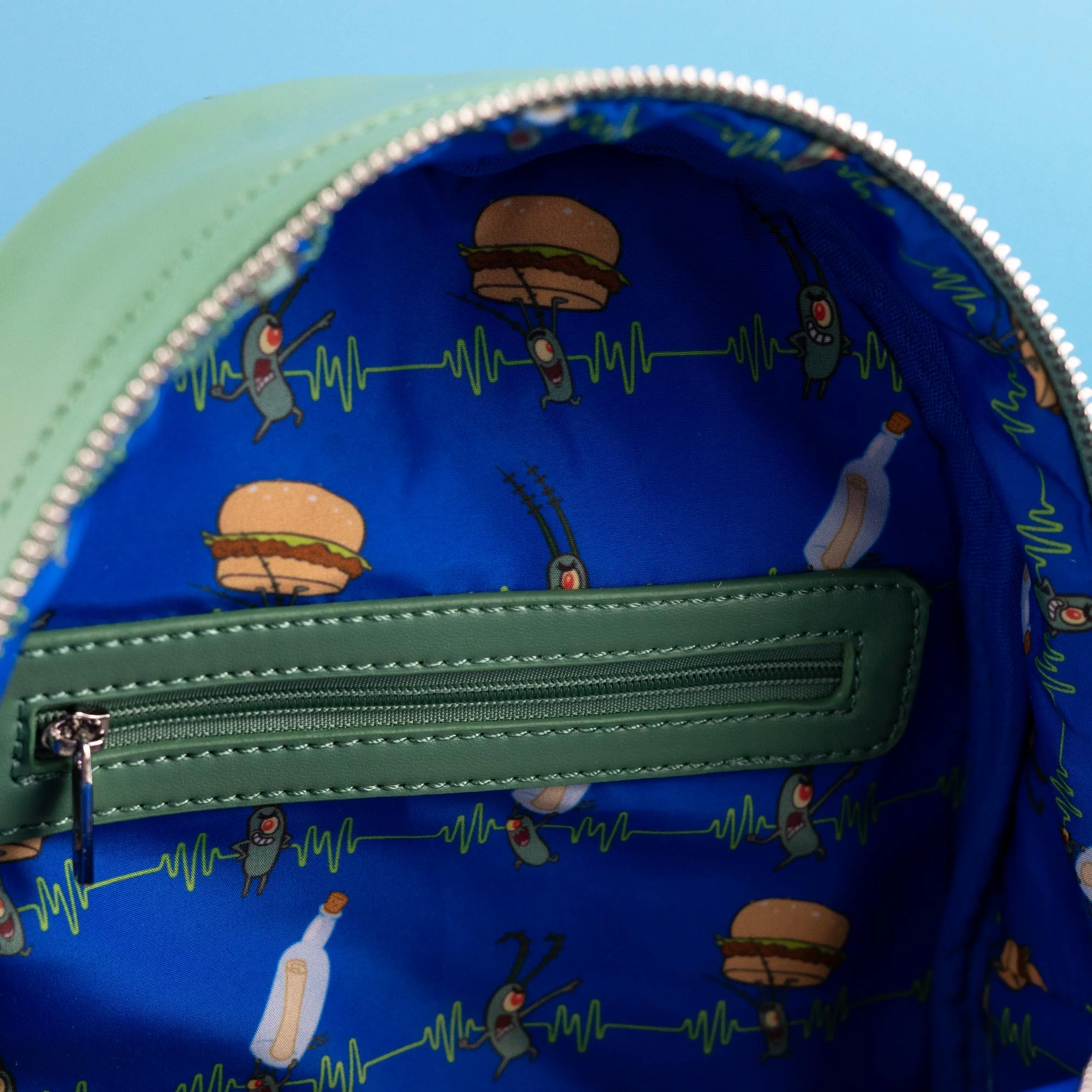 Loungefly x Nickelodeon SpongeBob Squarepants Plankton Cosplay Mini Backpack - Image 8