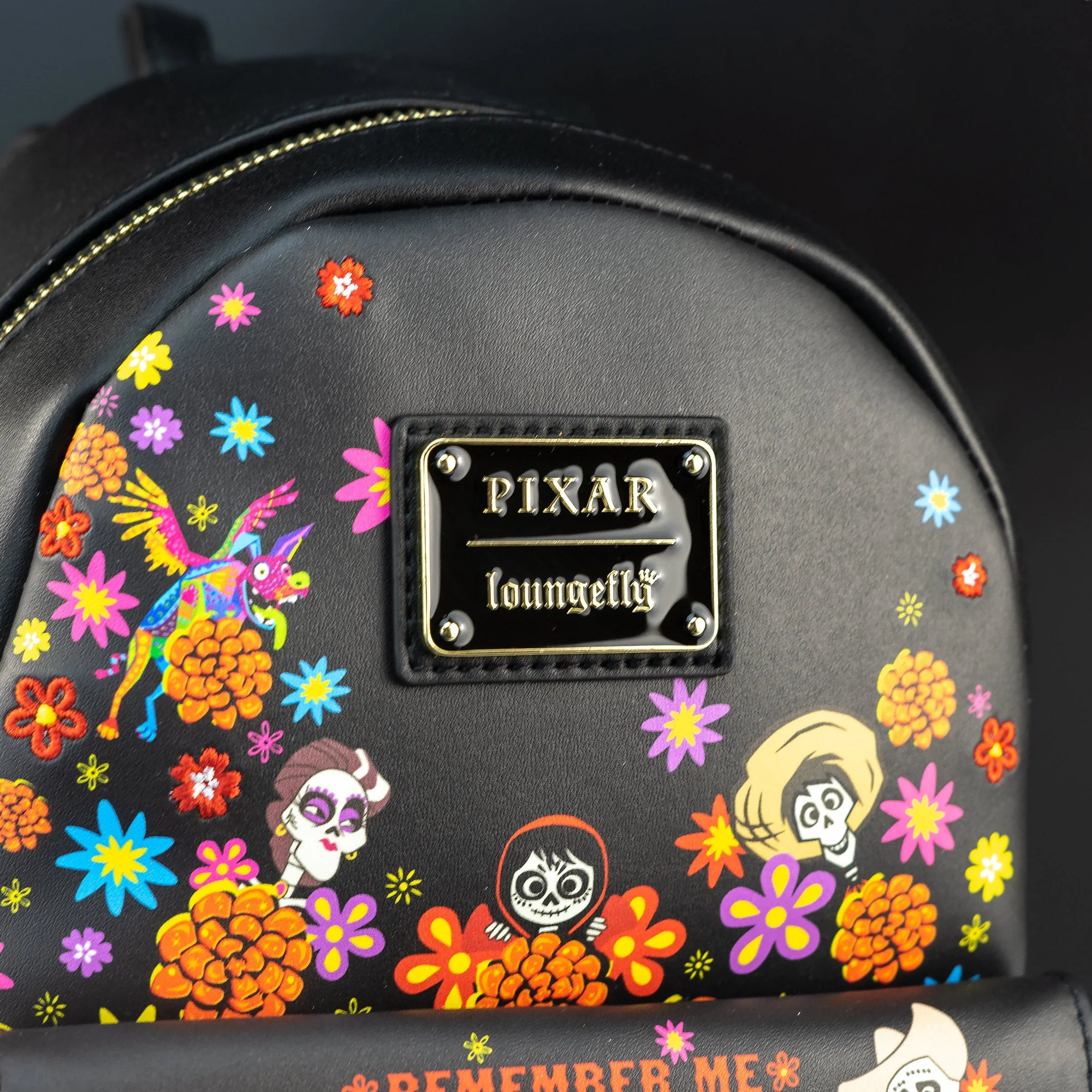 Loungefly x Disney Pixar Coco Remember Me Floral Mini Backpack - Image 2