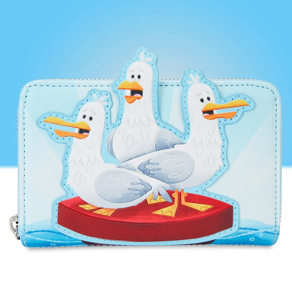 Loungefly x Pixar Finding Nemo Mine Mine Mine Seagulls Zip Around Wallet