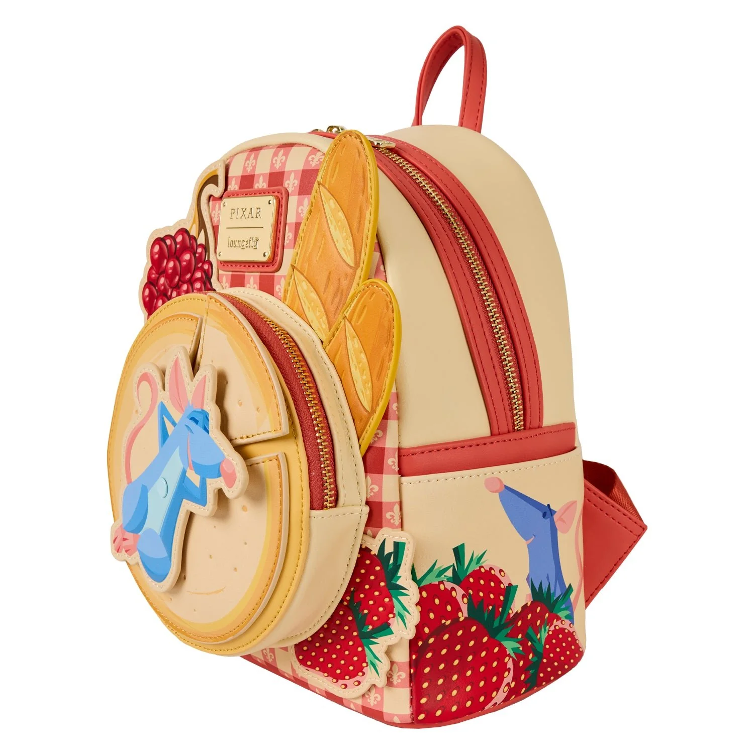 Loungefly x Pixar Ratatouille Remy Cheese Wheel Mini Backpack - Image 7