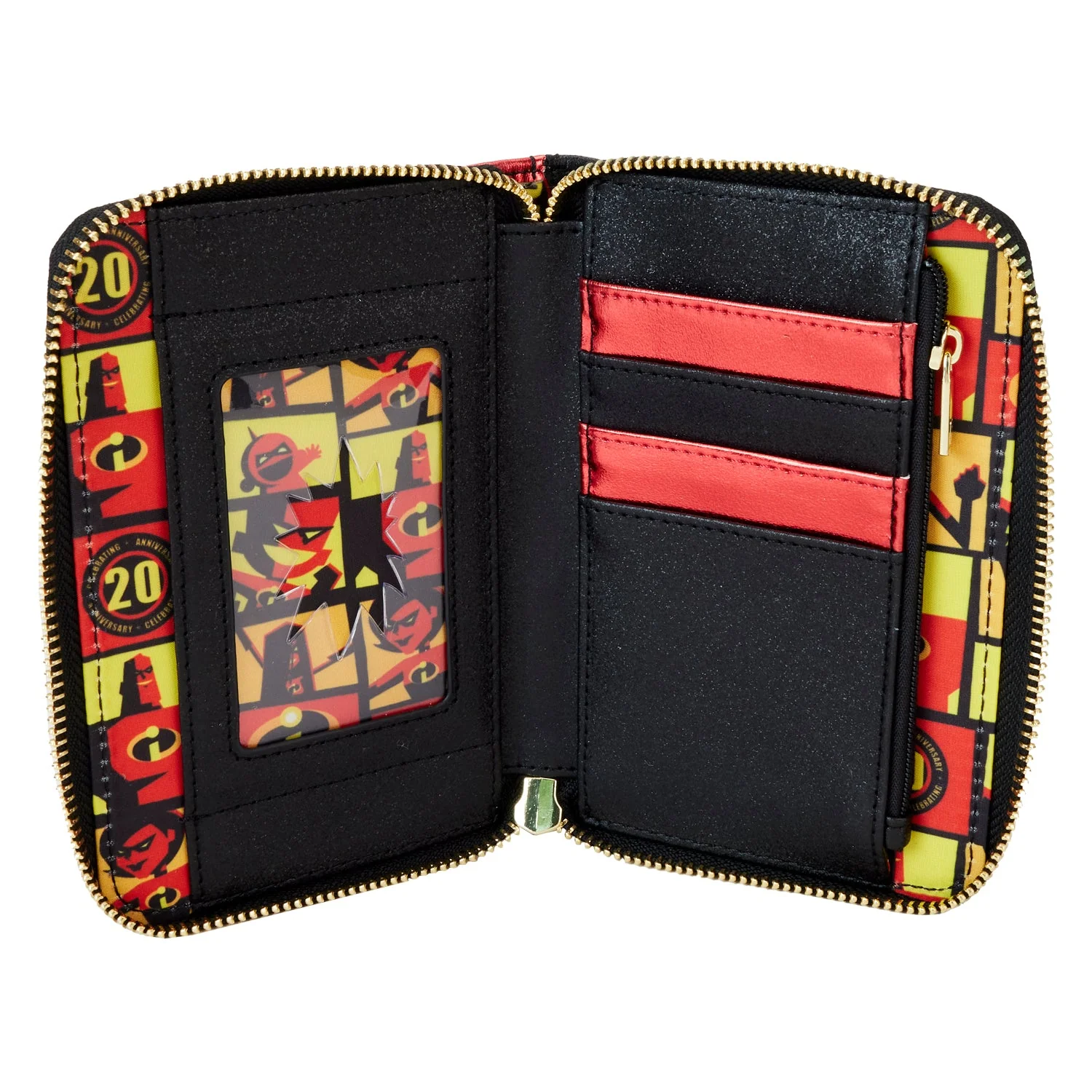 Loungefly x Pixar The Incredibles 20th Anniversary Metallic Cosplay Zip Around Wallet - Image 4