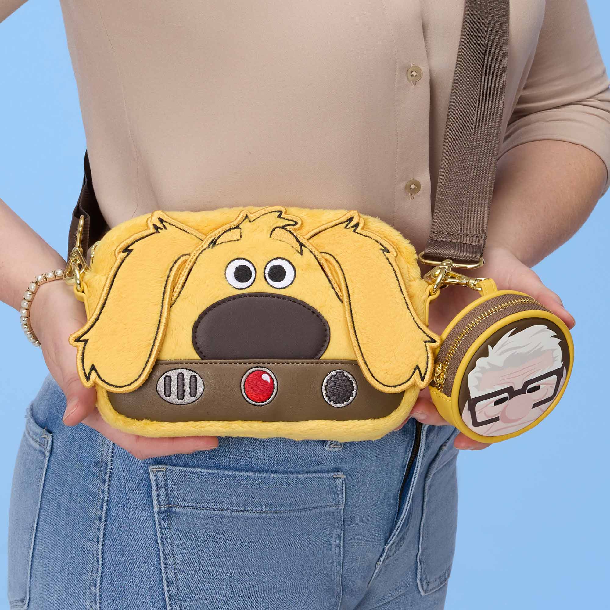 Loungefly x Pixar Up Dug Sling Crossbody Bag With Coin Bag - Image 2