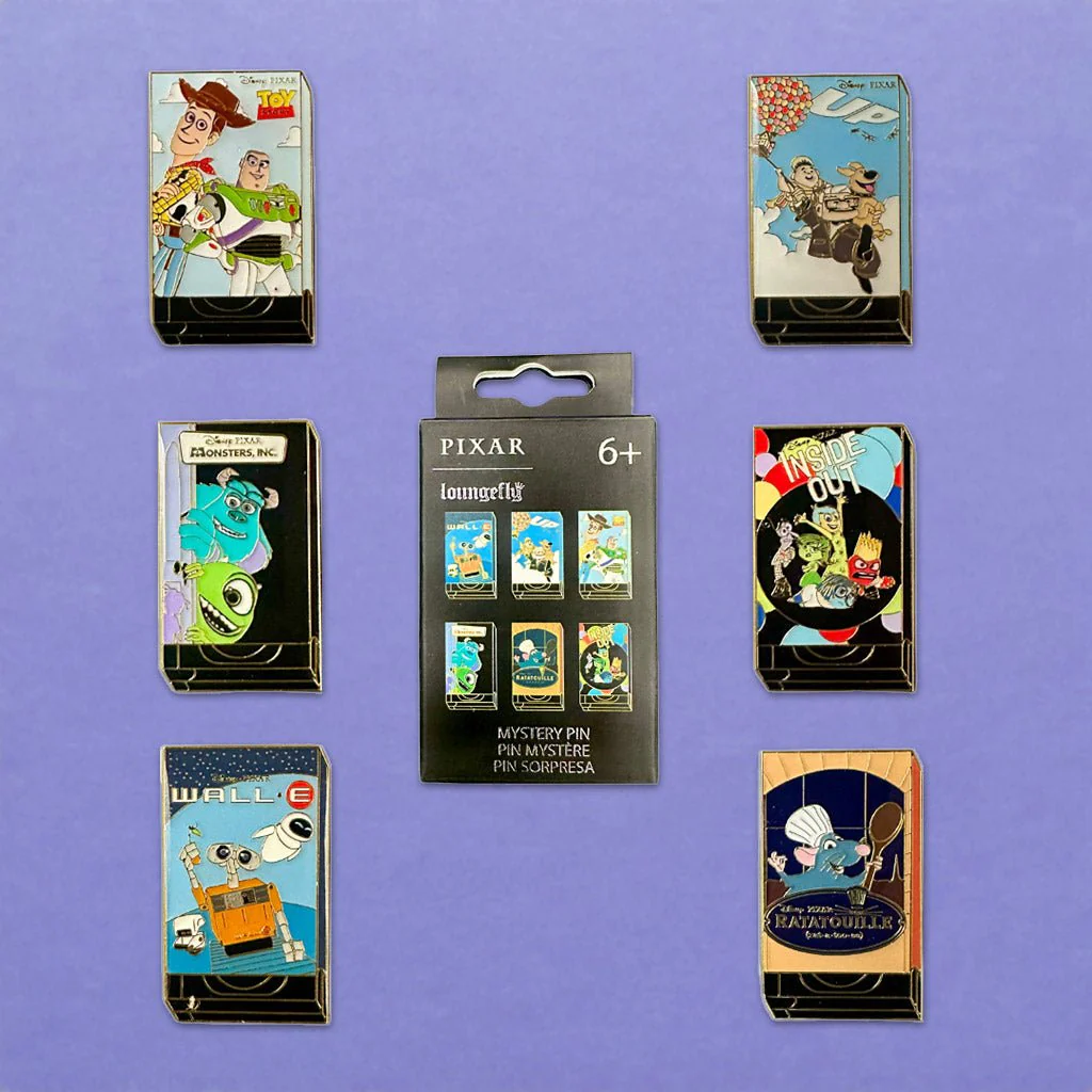 Loungefly x Pixar VHS Tape Blind Box Mystery Pin
