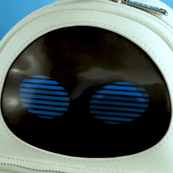 Loungefly x Pixar WALLE Eve Wearing Lights Cosplay Mini Backpack - Image 2