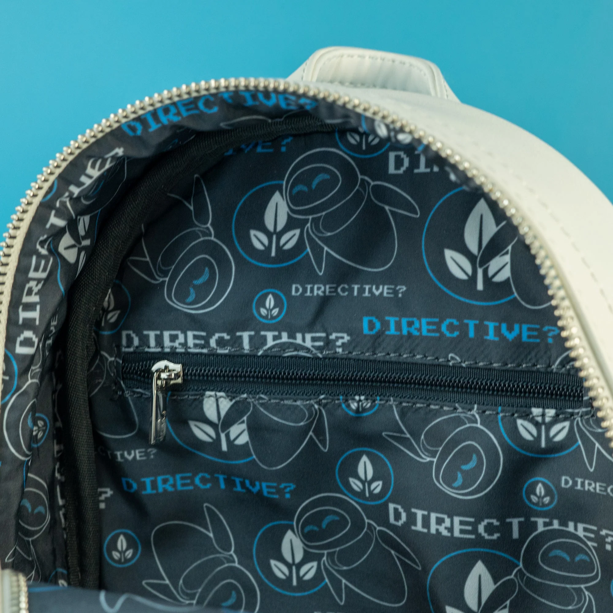 Loungefly x Pixar WALLE Eve Wearing Lights Cosplay Mini Backpack - Image 8