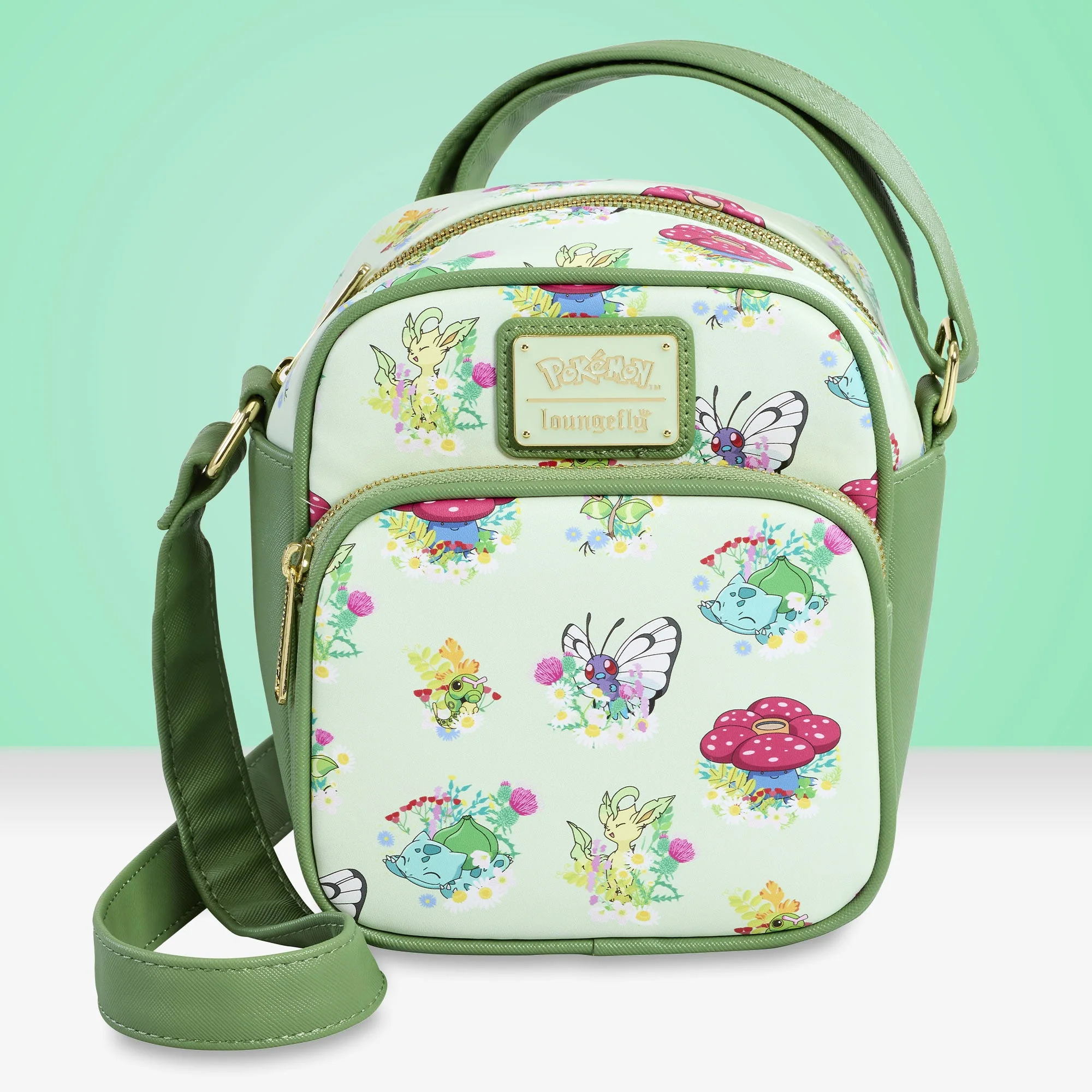 Loungefly x Pokemon Grass Type Crossbody Bag