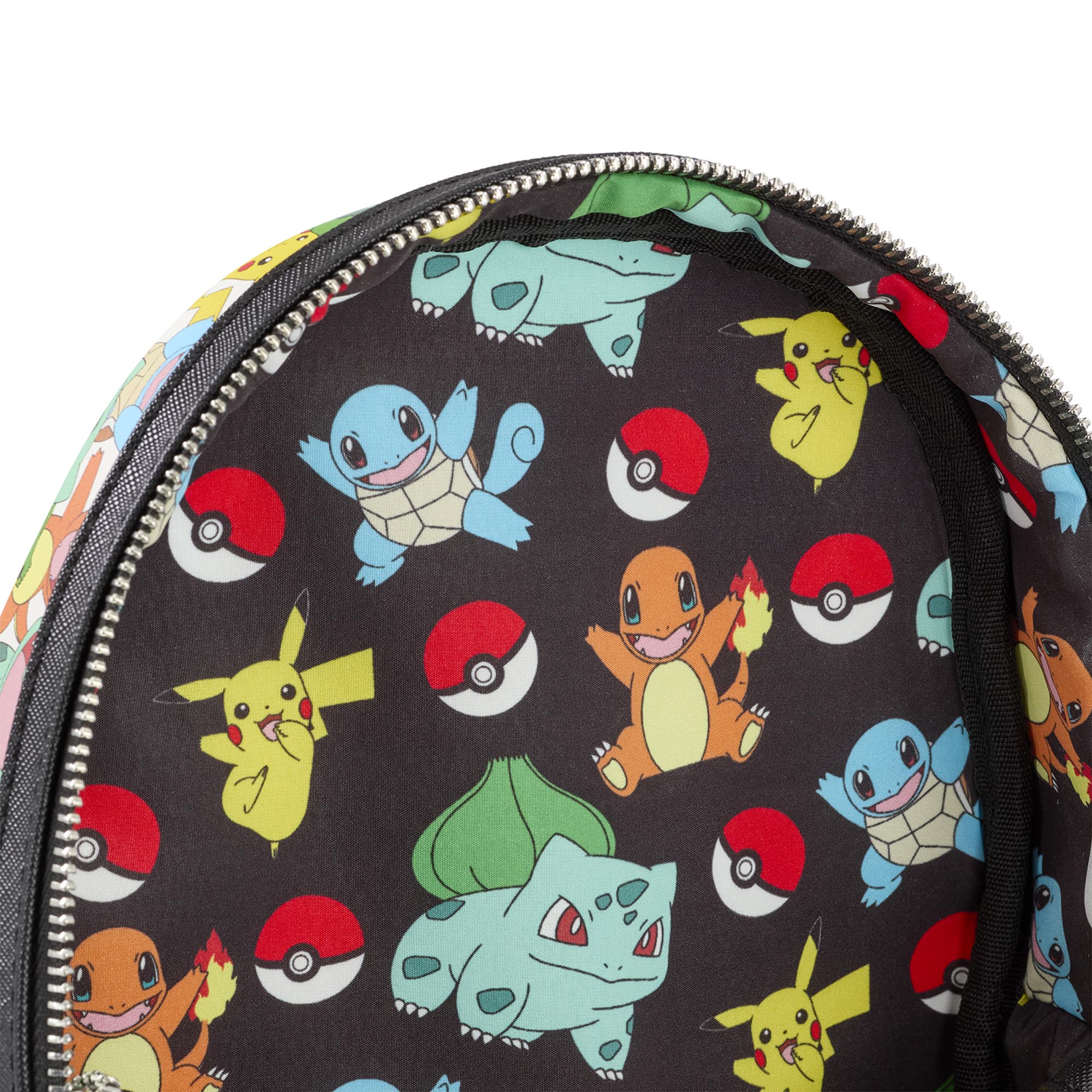 Loungefly x Pokemon Starters and Pikachu AOP Mini Backpack - Image 4