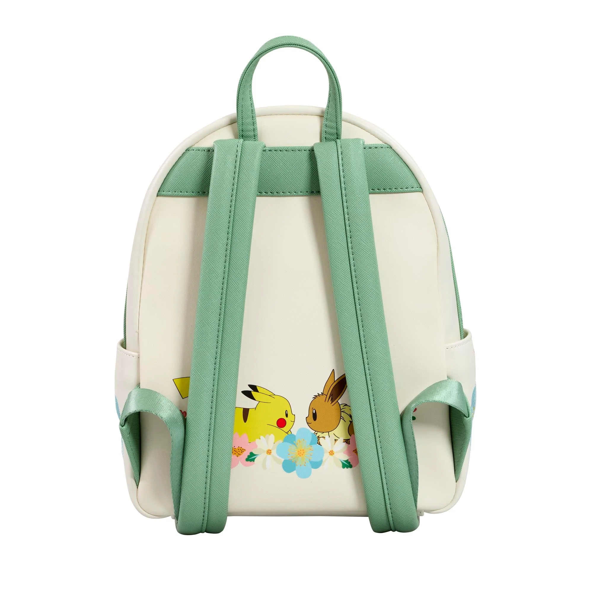 Loungefly x Pokemon Pikachu & Eevee Floral Mini Backpack - Image 3