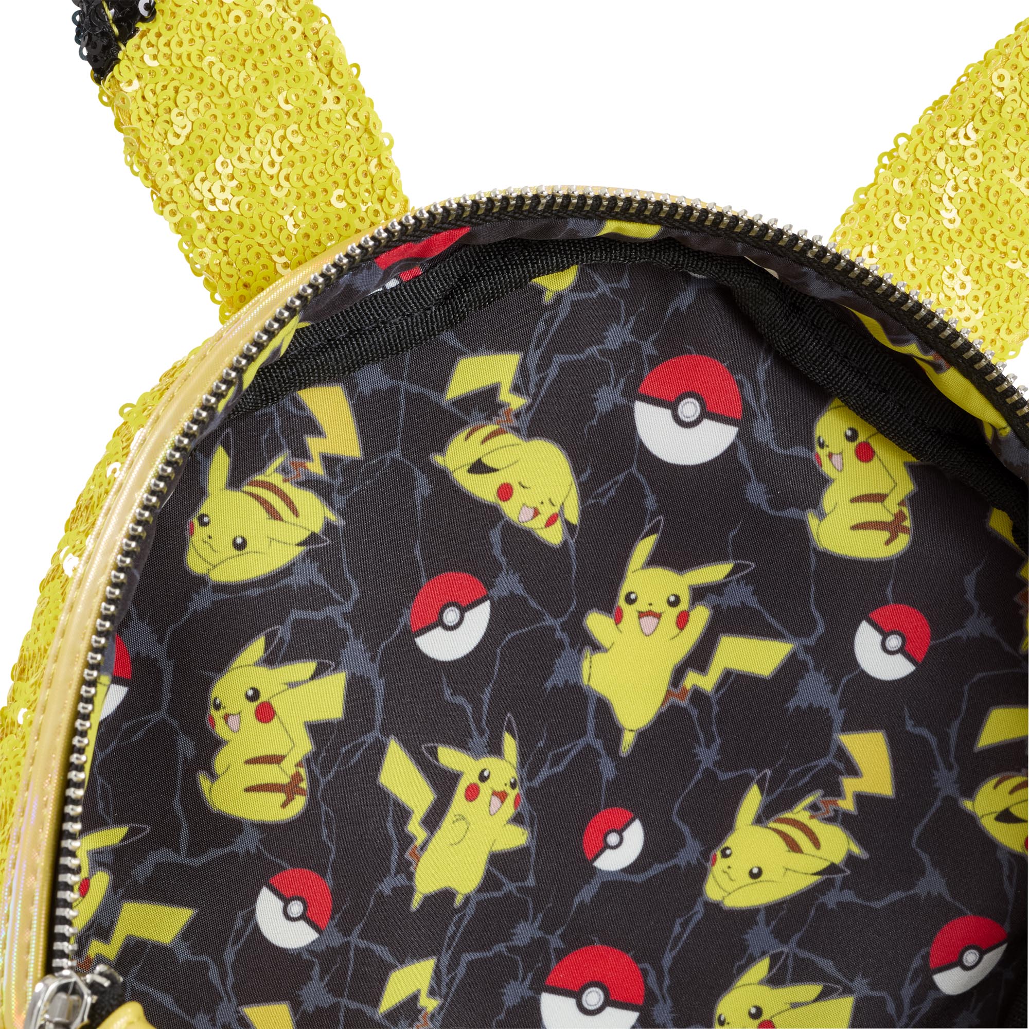 Loungefly x Pokemon Pikachu Sequin Mini Backpack - Image 4