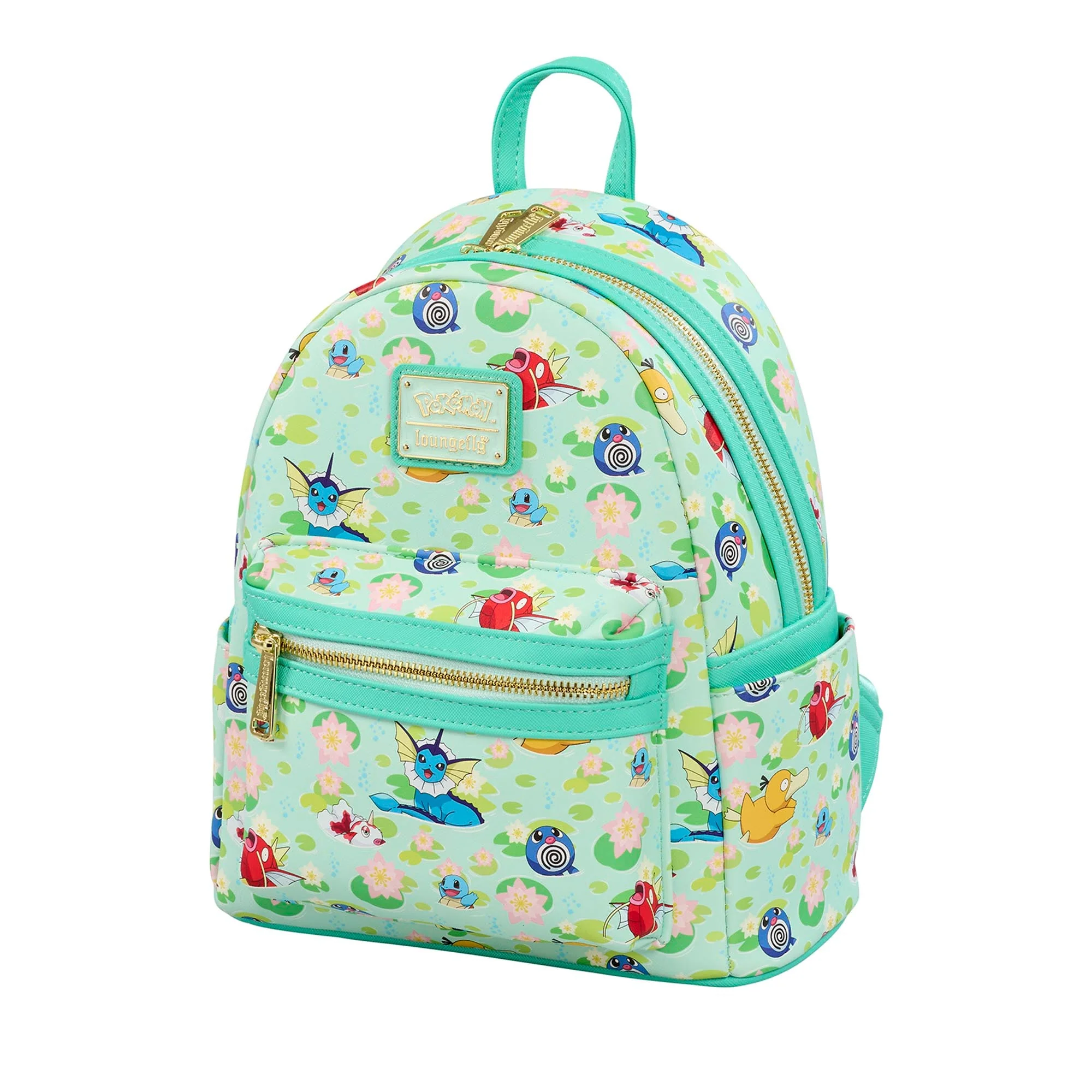 Loungefly x Pokemon Water Type Lily Pad AOP Mini Backpack - Image 2