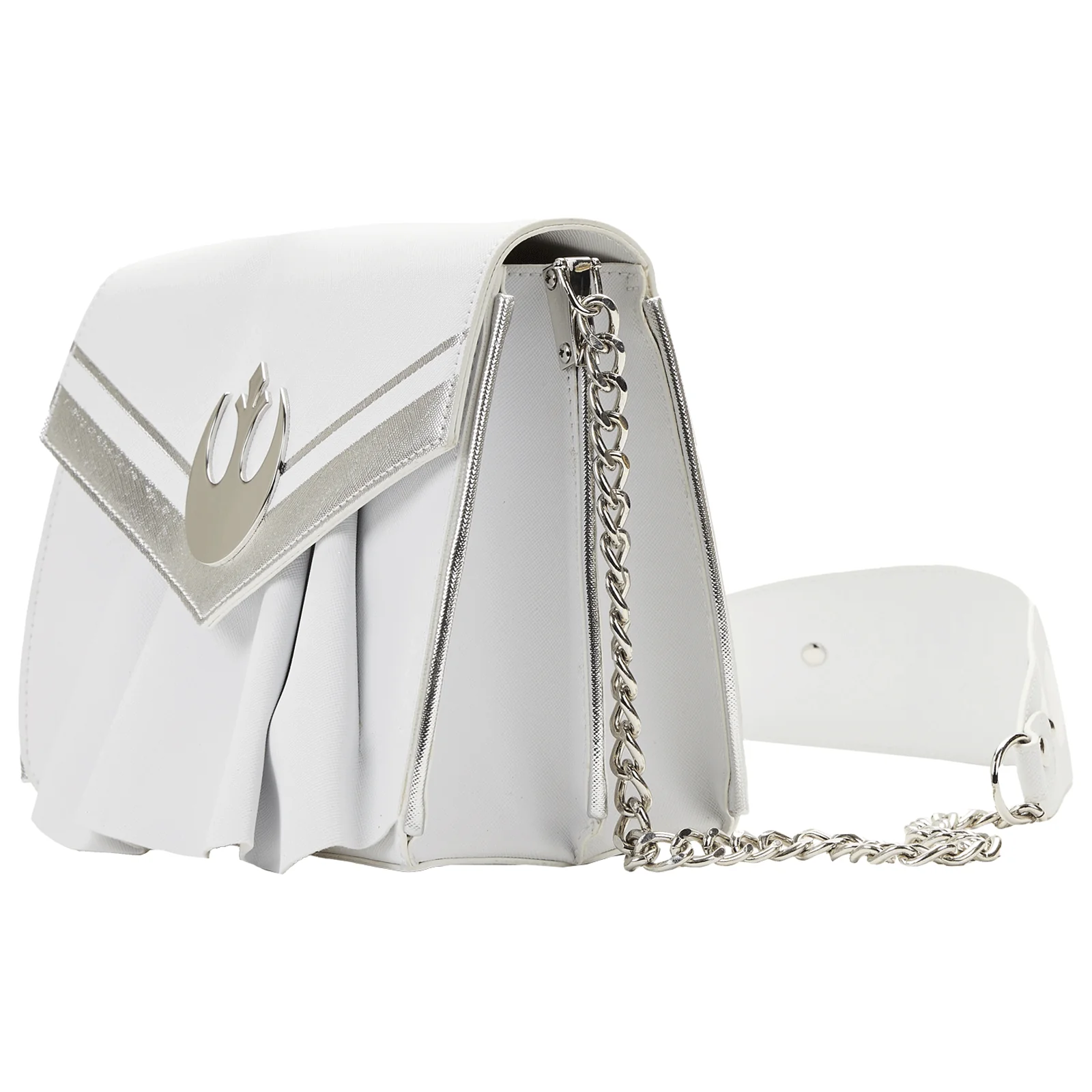 Loungefly x Star Wars Princess Leia White Cosplay Chain Strap Crossbody Bag - Image 4