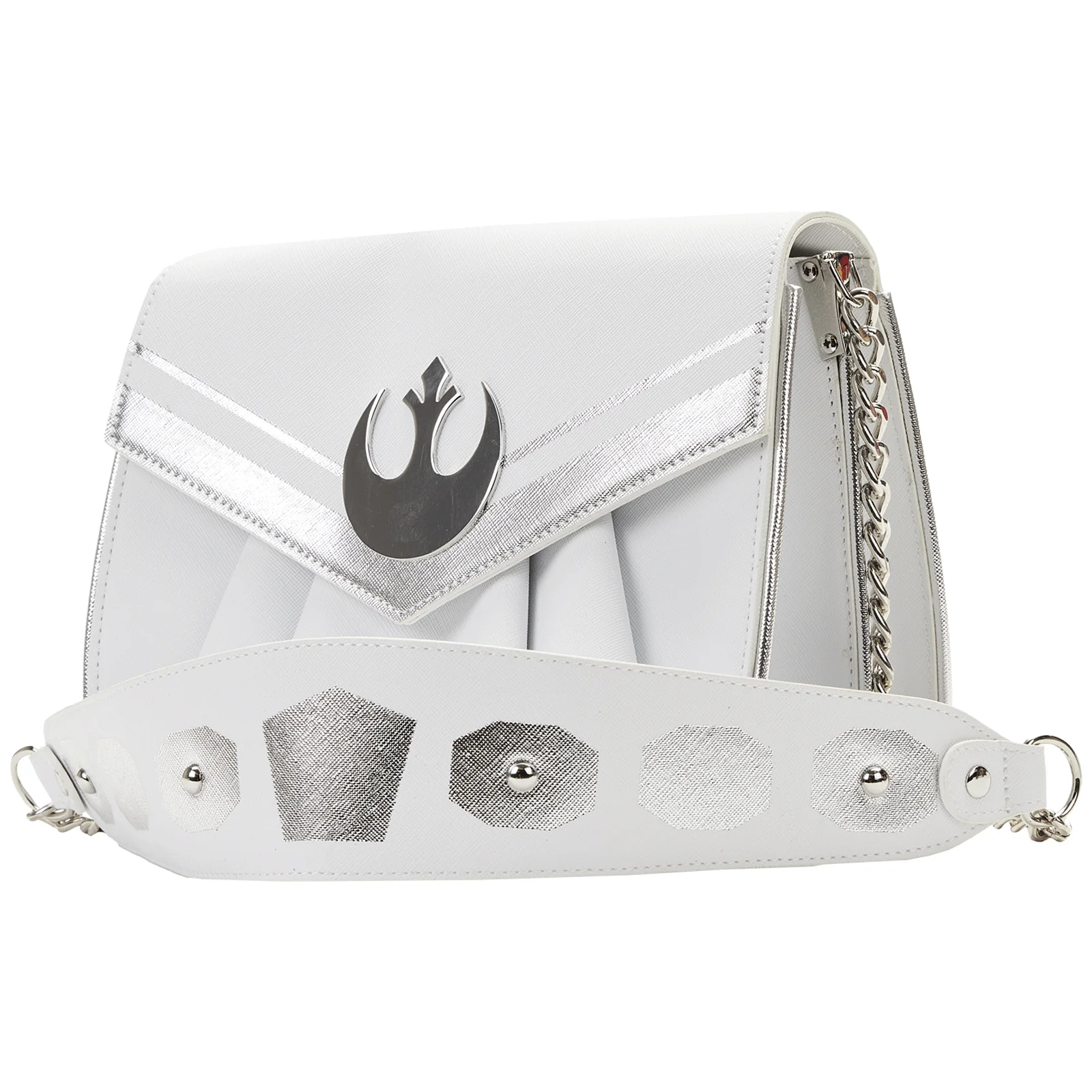 Loungefly x Star Wars Princess Leia White Cosplay Chain Strap Crossbody Bag - Image 7