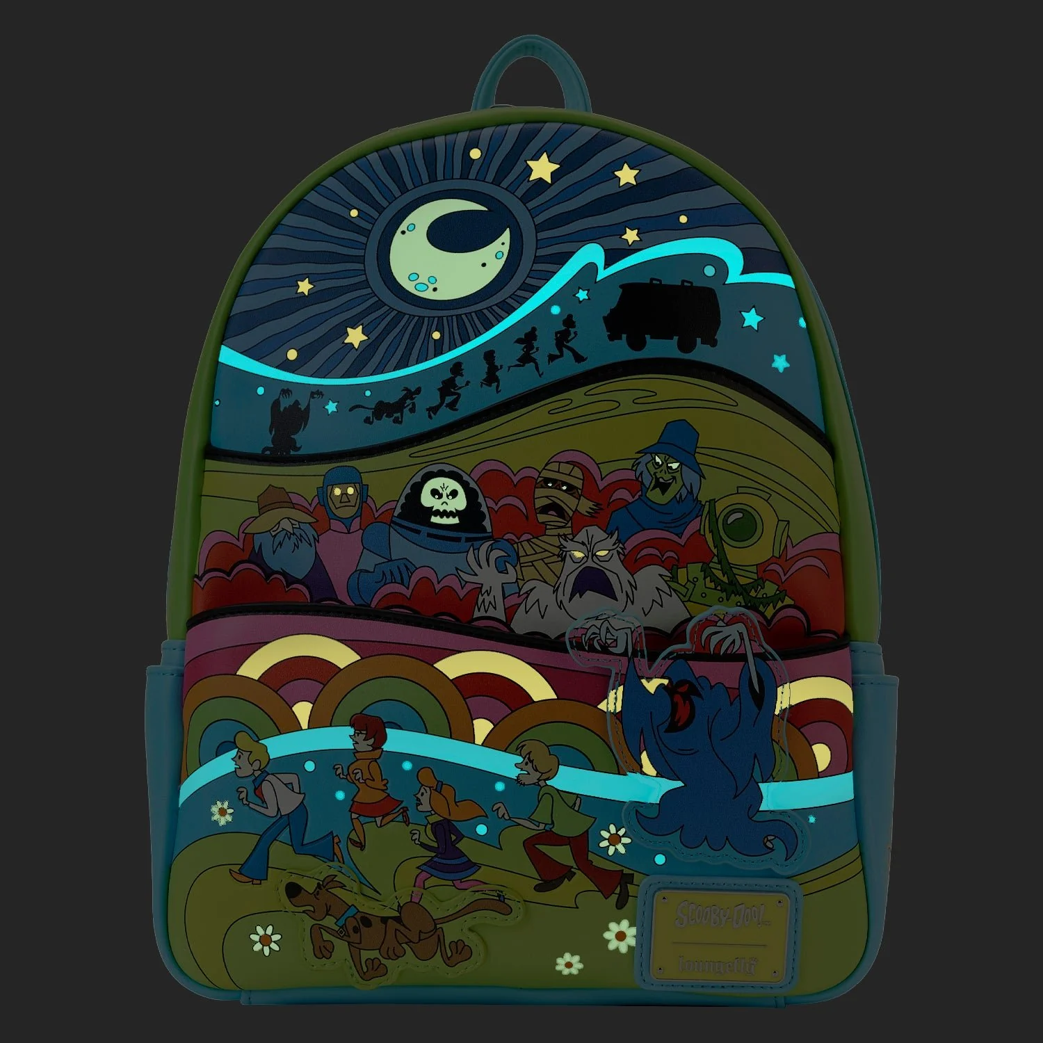 Loungefly x Scooby Doo Psychedelic Monster Chase Mini Backpack - Image 2