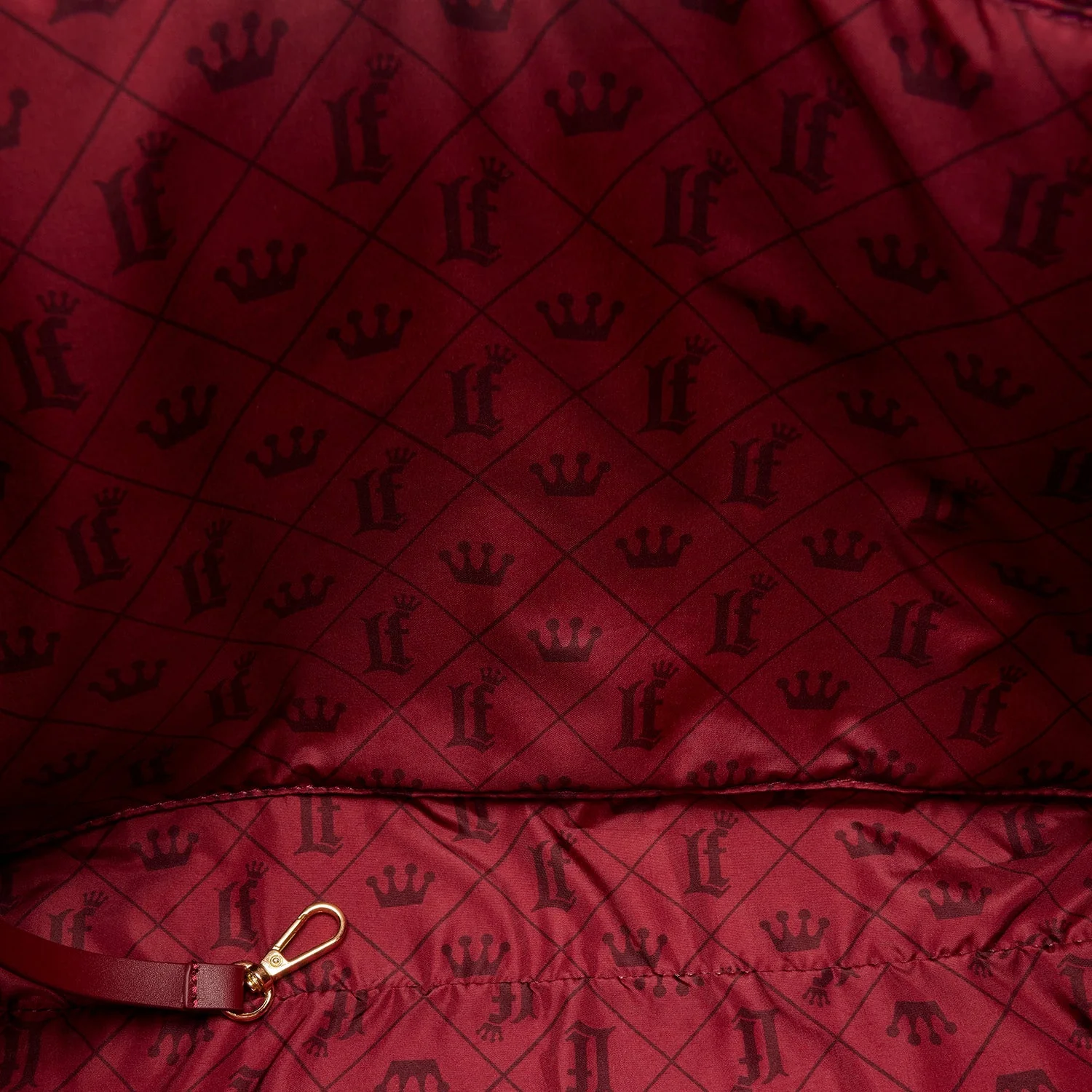 Loungefly Originals Red Quilted Pin Trader Convertible Tote Bag - Image 4